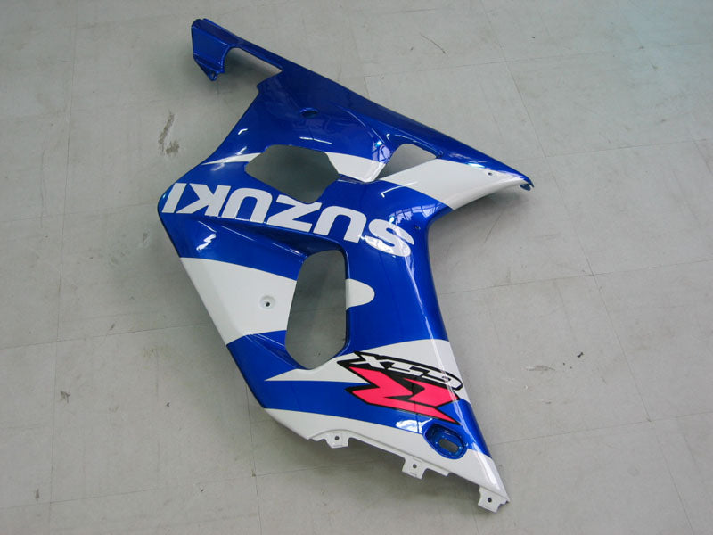 2001-2003 Suzuki GSXR750 Kit de carénage Amotopart bleu et blanc