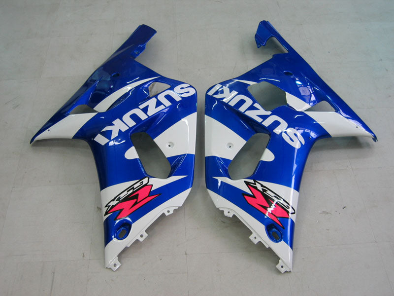 2001-2003 Suzuki GSXR750 Kit de carénage Amotopart bleu et blanc