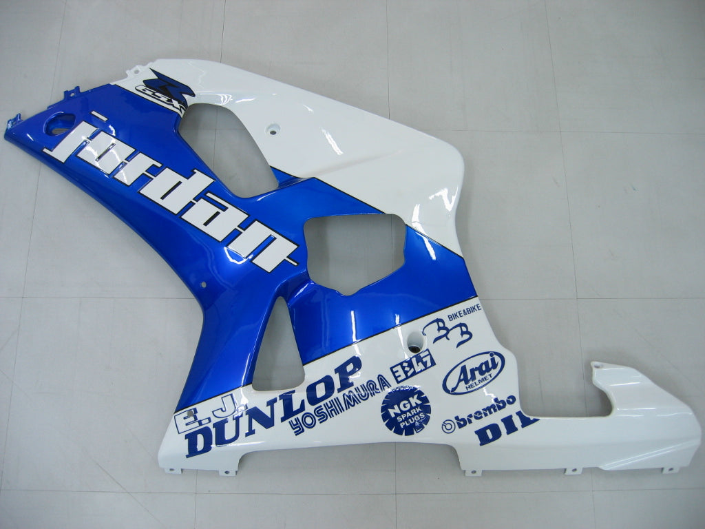 For GSXR750 2000-2003 Bodywork Fairing Blue ABS Injection Molded Plastics Set