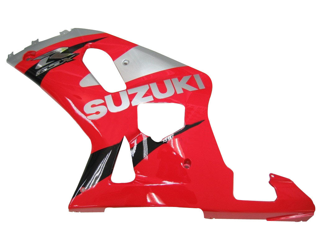 For GSXR750 2000-2003 Bodywork Fairing Red ABS Injection Molded Plastics Set