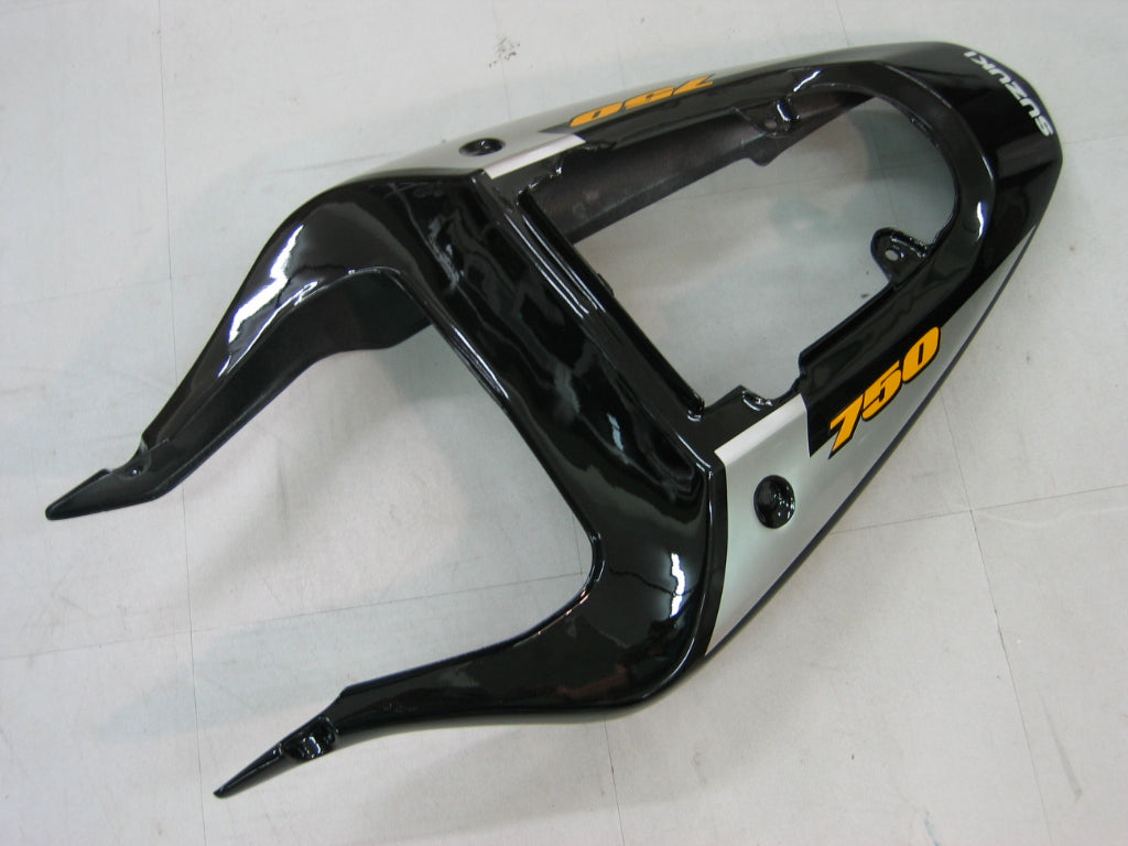 For GSXR750 2000-2003 Bodywork Fairing Black ABS Injection Molded Plastics Set