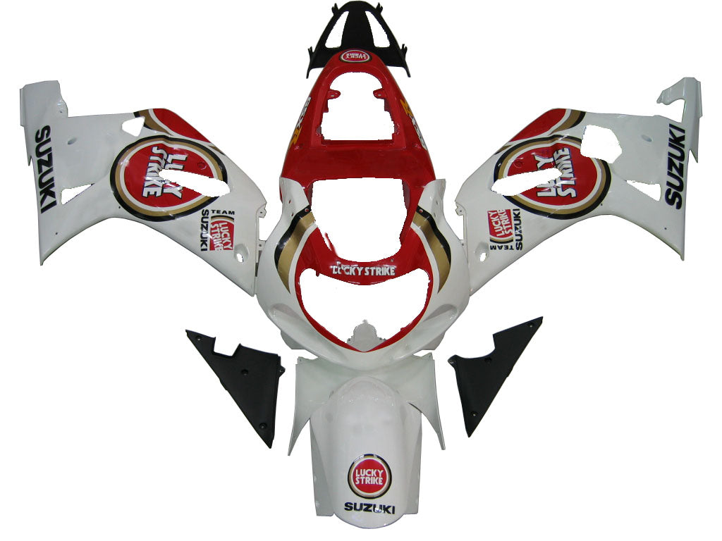 2001-2003 Suzuki GSXR 750 Amotopart Carenados Blanco Rojo Lucky Strike Racing