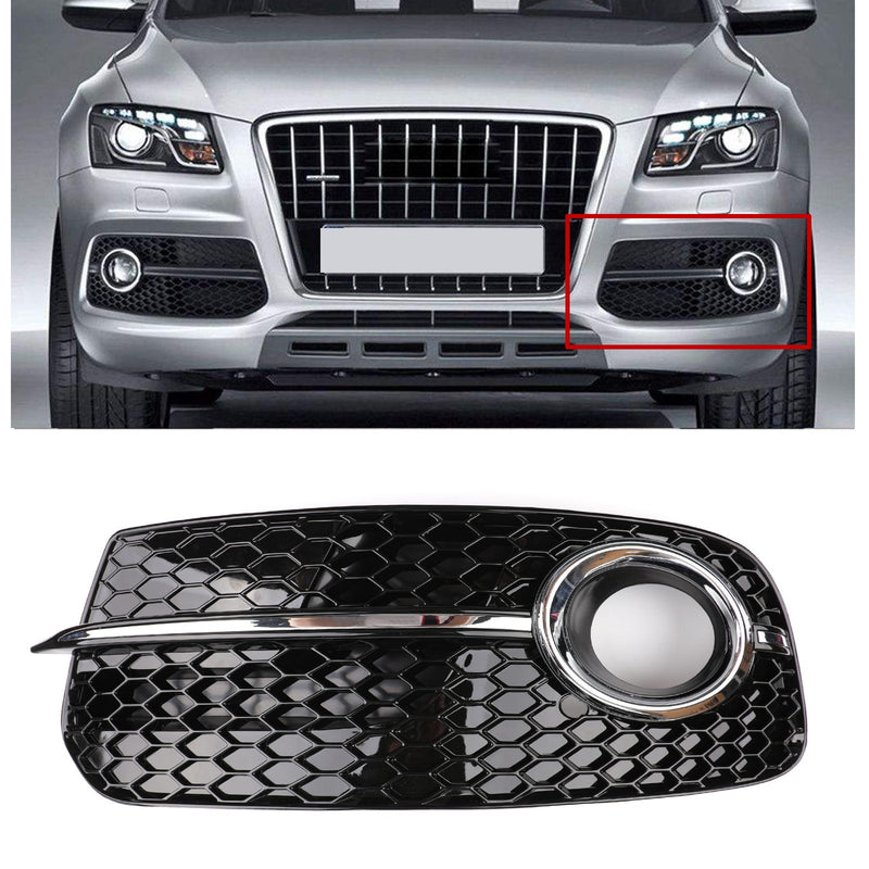 Audi Q5 2013-2016 Front Bumper Fog Light Grille 1PC L/R Don't Fit SQ5 & SLINE