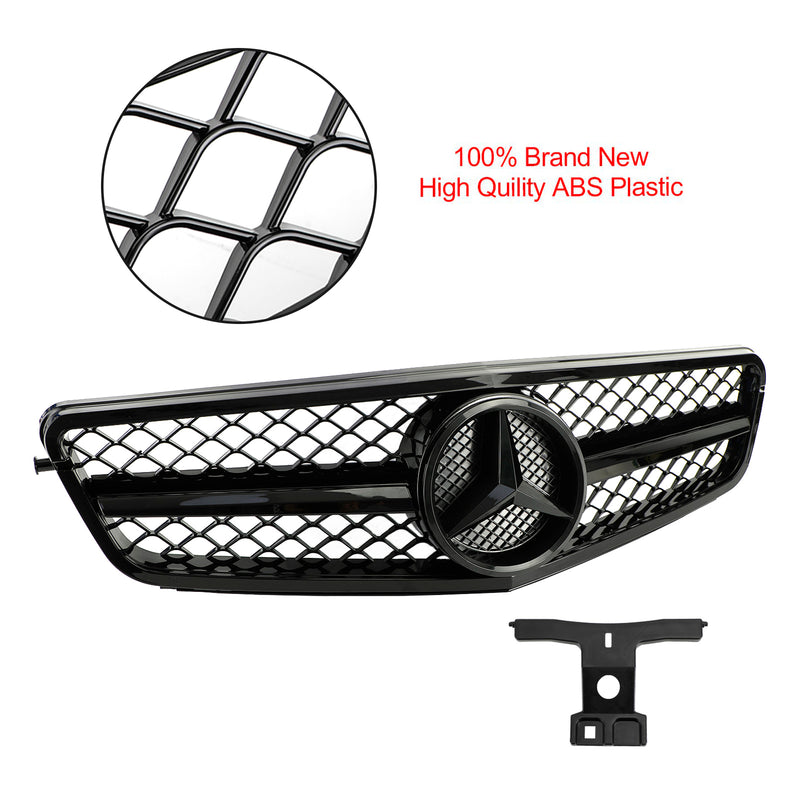 2008-2014 BENZ W204 C-Class C63 Style Gloss Black Grill Grille Generic
