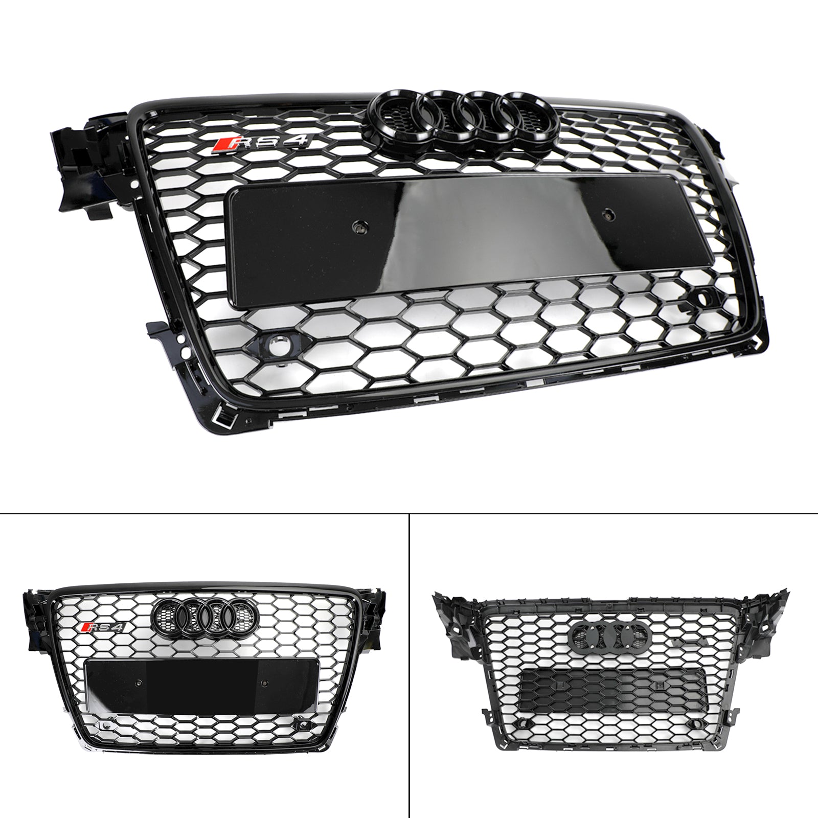 2009-2012 Audi A4/S4 B8 RS4 Stijl Honingraat Sport Mesh Hex Grille Grill