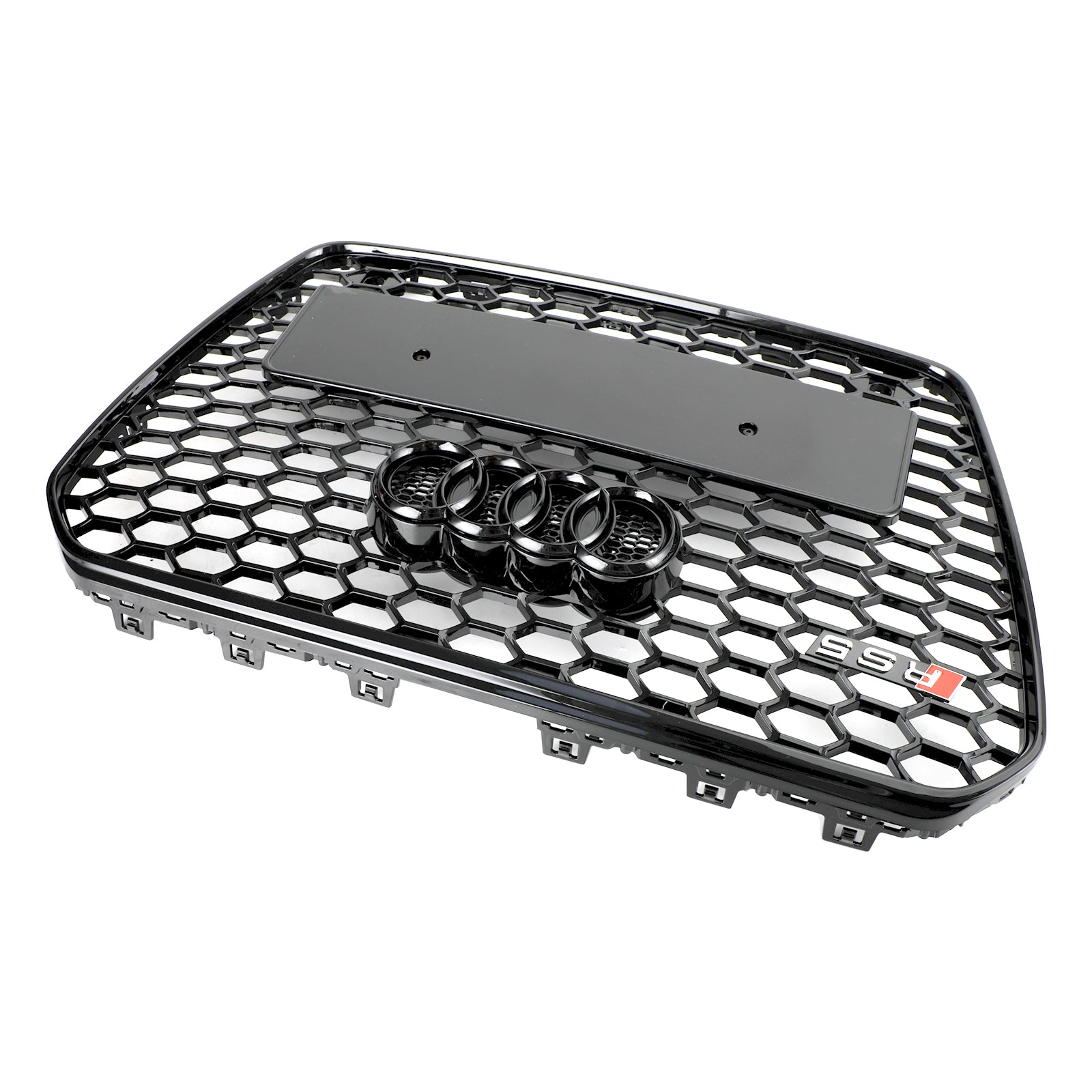 RS5 Style Honeycomb Mesh Front Bumper Grille Grill Fit Audi A5 S5 B8.5 2013-2016