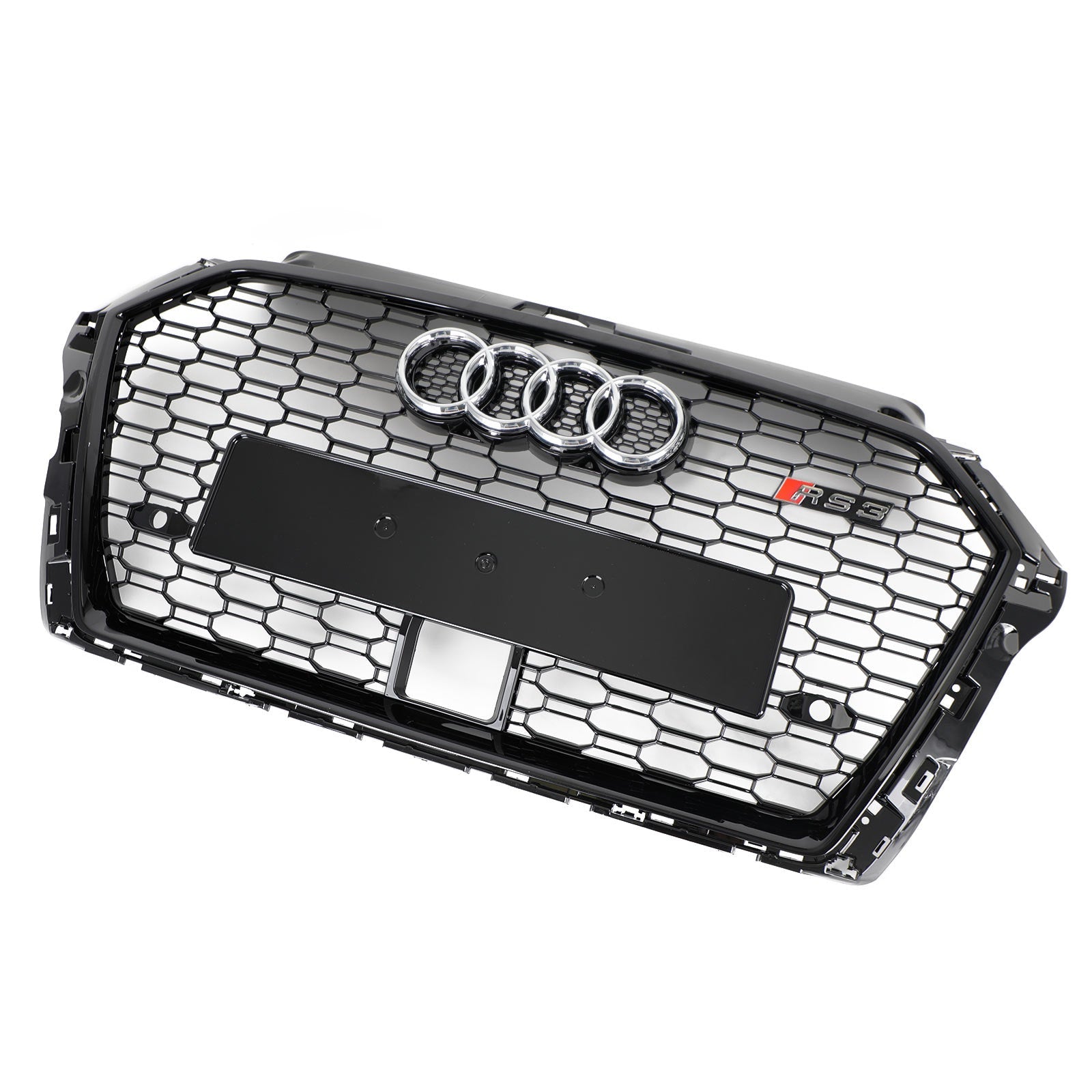 Direct Replacement ABS Plastic Front Grille for 2017-2019 Audi A3 S3 with ACC