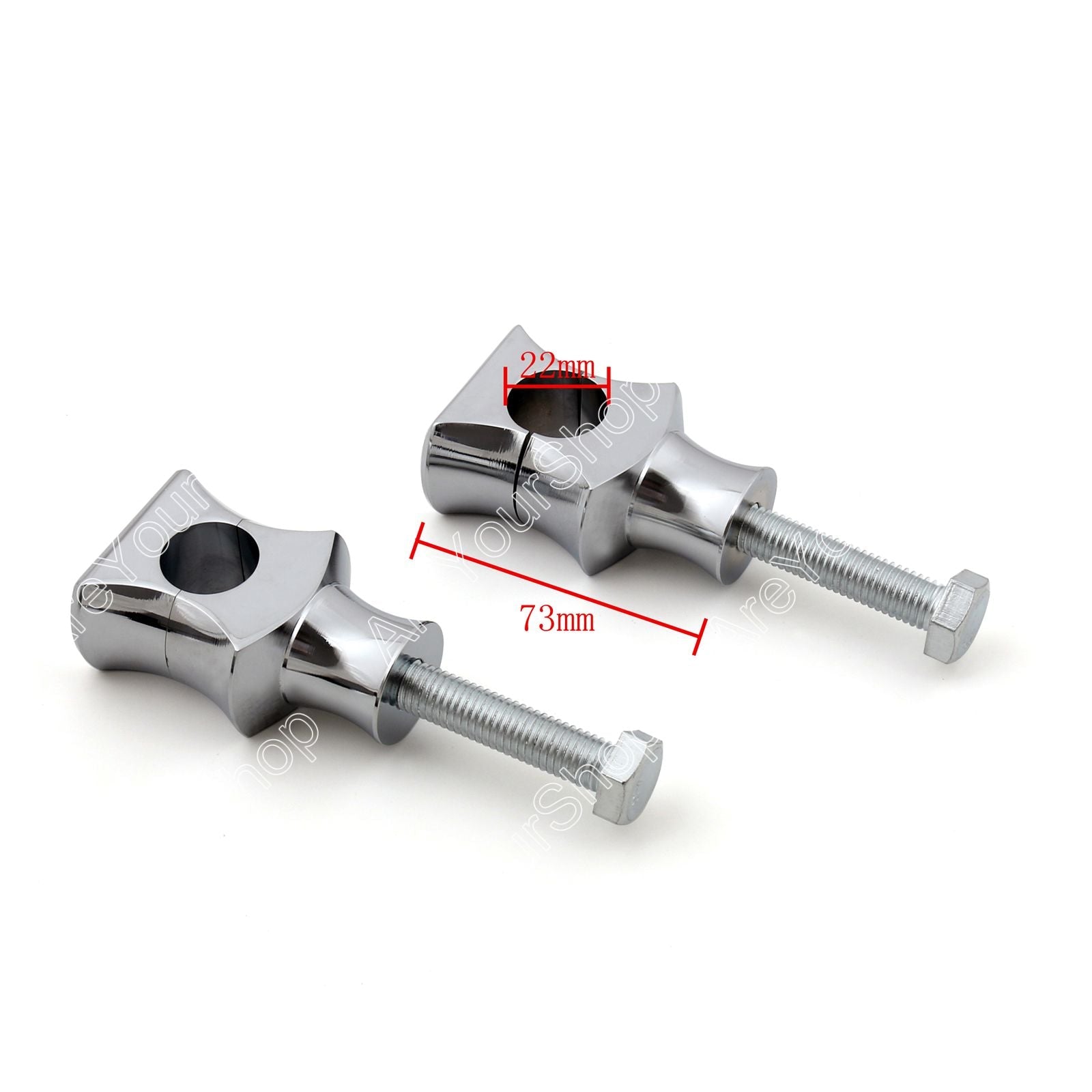 Universele 7/8 22 mm stuurklemverhogers taps stuur crossmotor ATV quad generiek