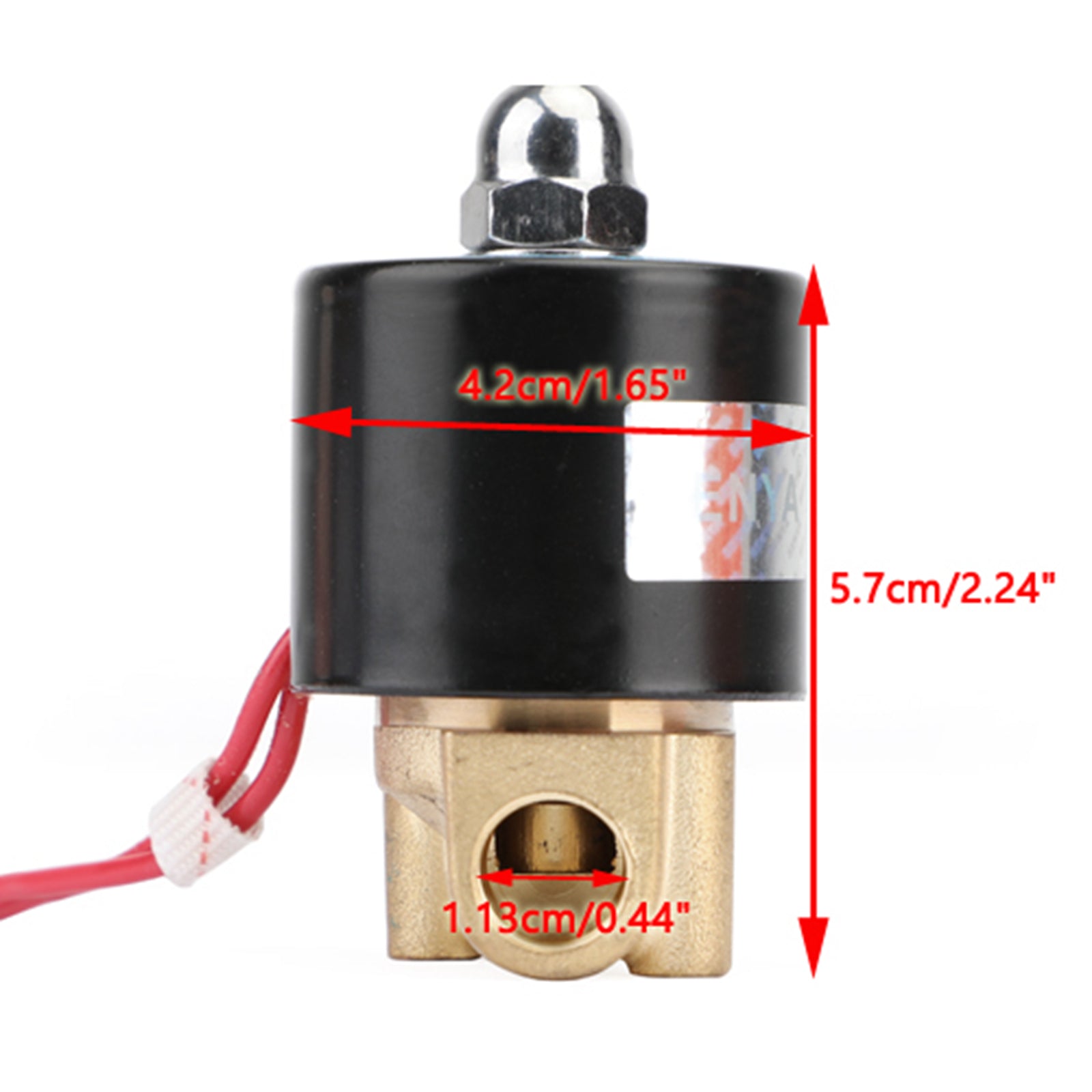 Électrovanne électrique en laiton normalement fermée, 1/4 pouces, AC 220V, BSP, gaz, eau, Air, N/C