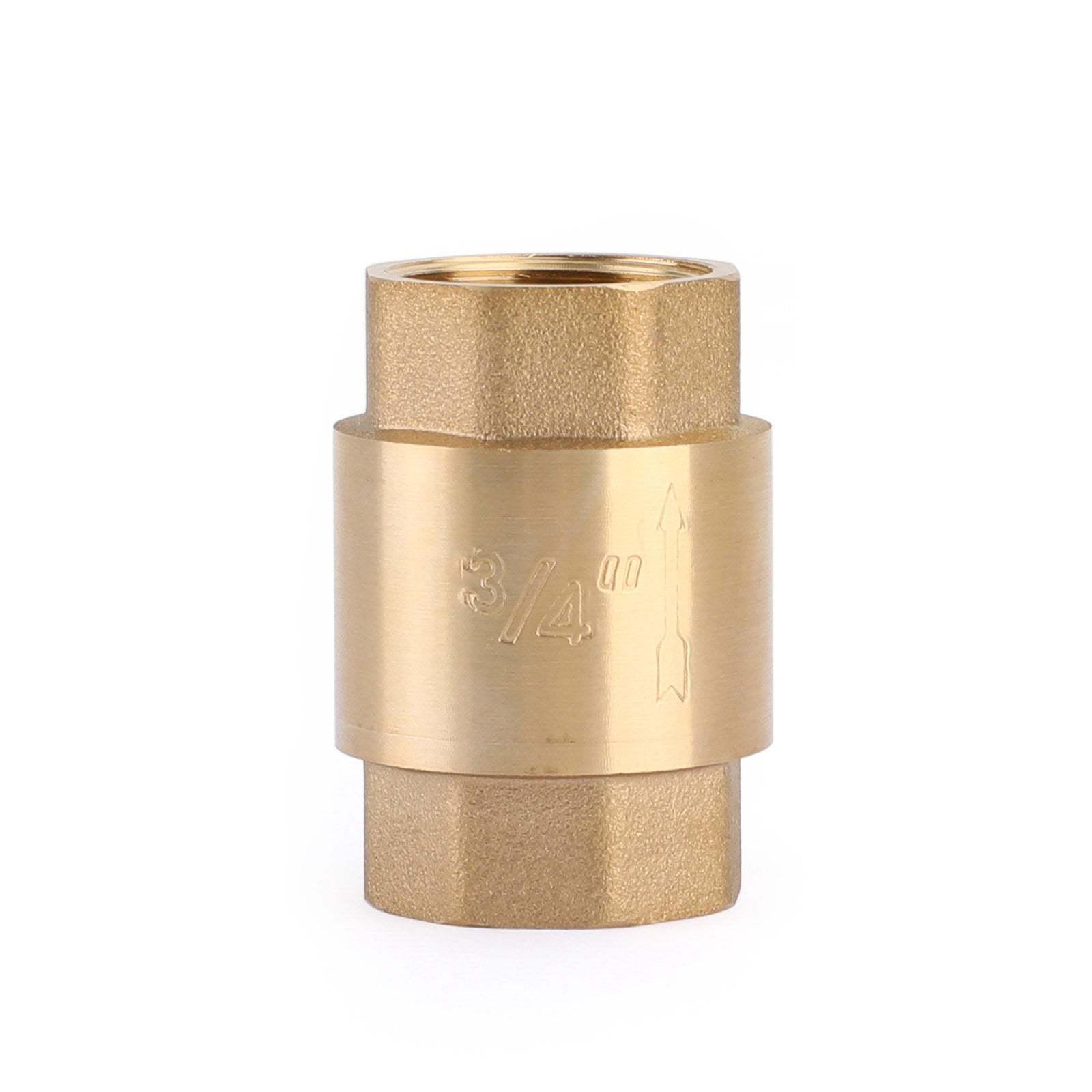 Clapet anti-retour en ligne DN15/DN20 NPT, en laiton, à ressort, en ligne, 200PSI