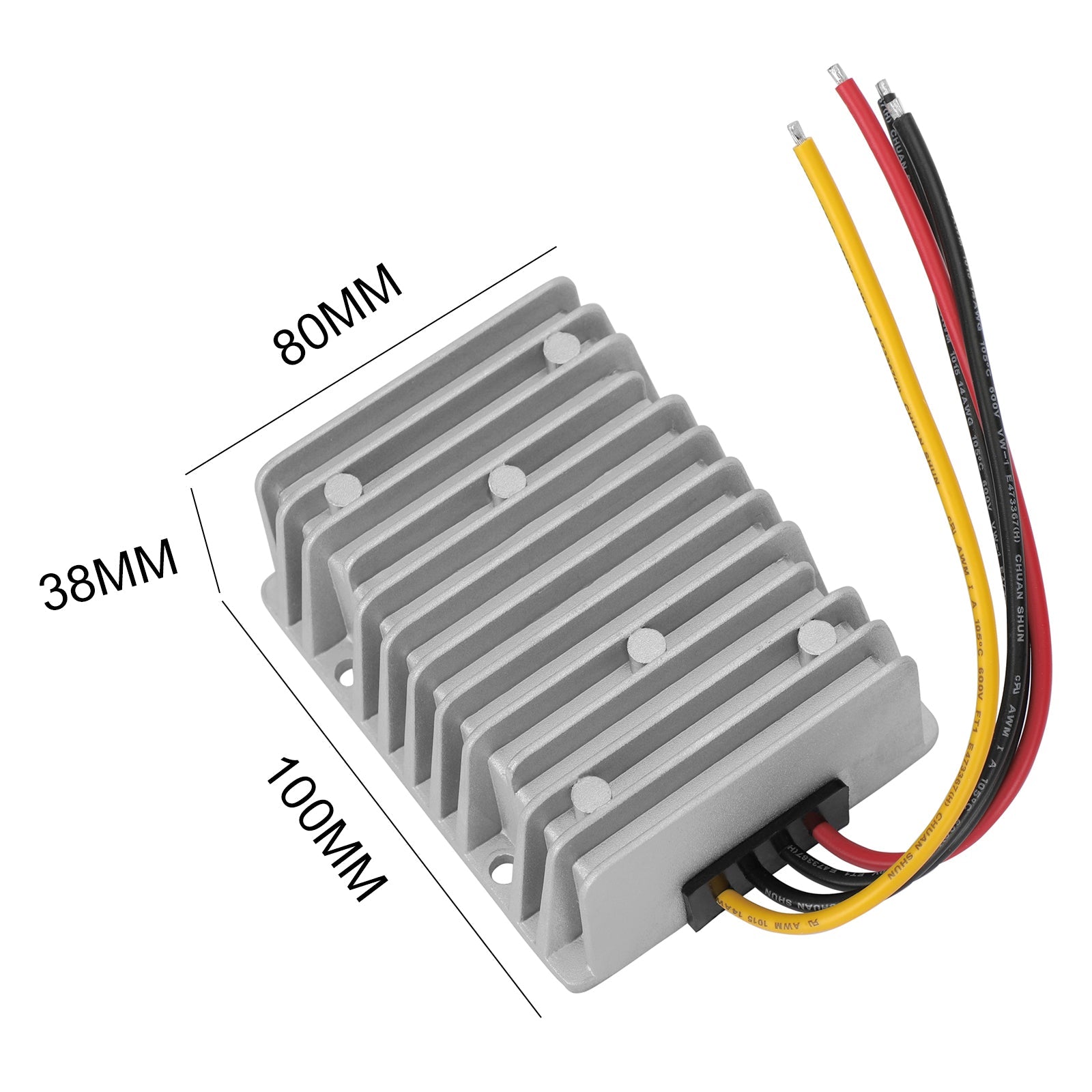 Régulateur de convertisseur de puissance abaisseur DC/DC étanche 48V à 24V 20A