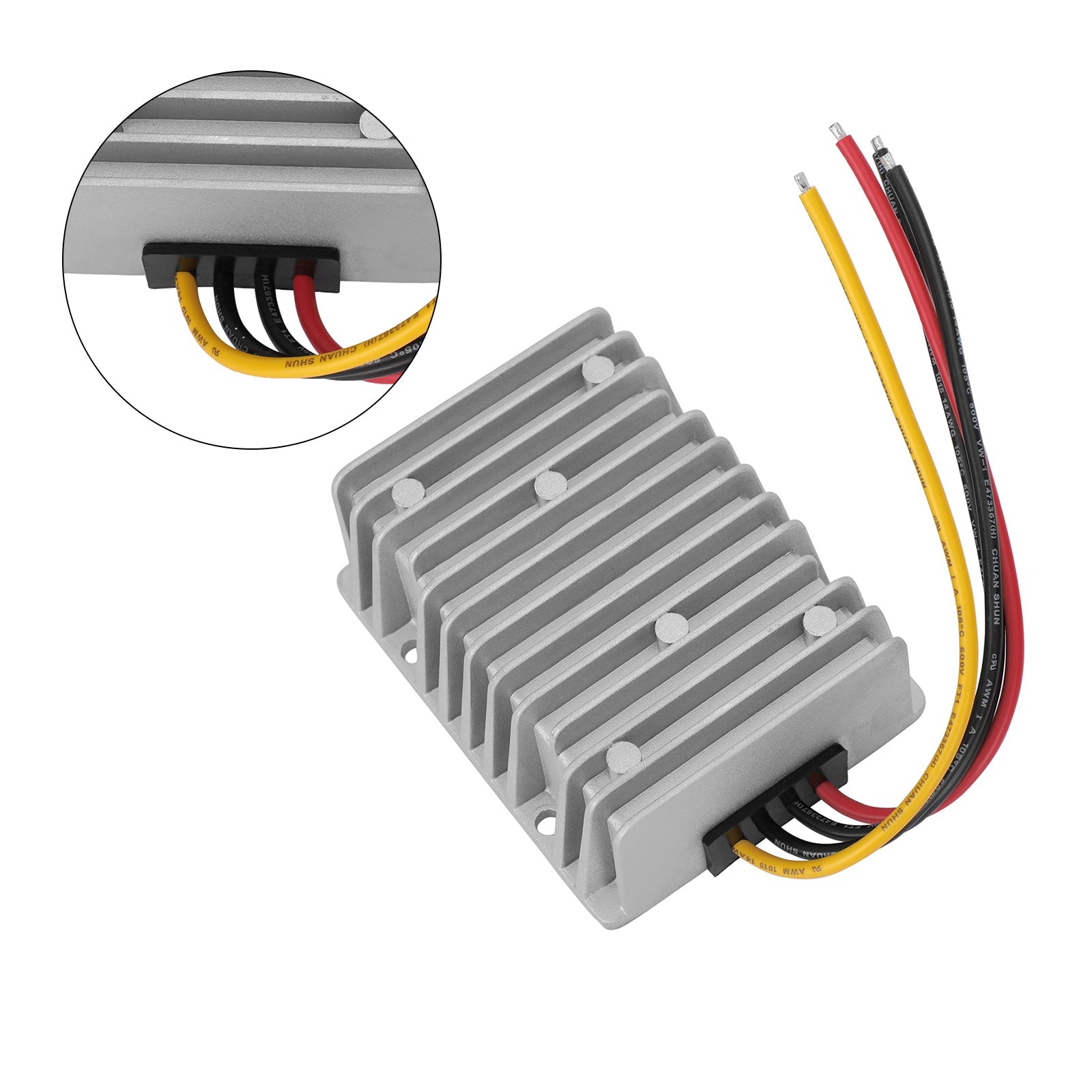 Régulateur de convertisseur de puissance abaisseur DC/DC étanche 48V à 24V 20A