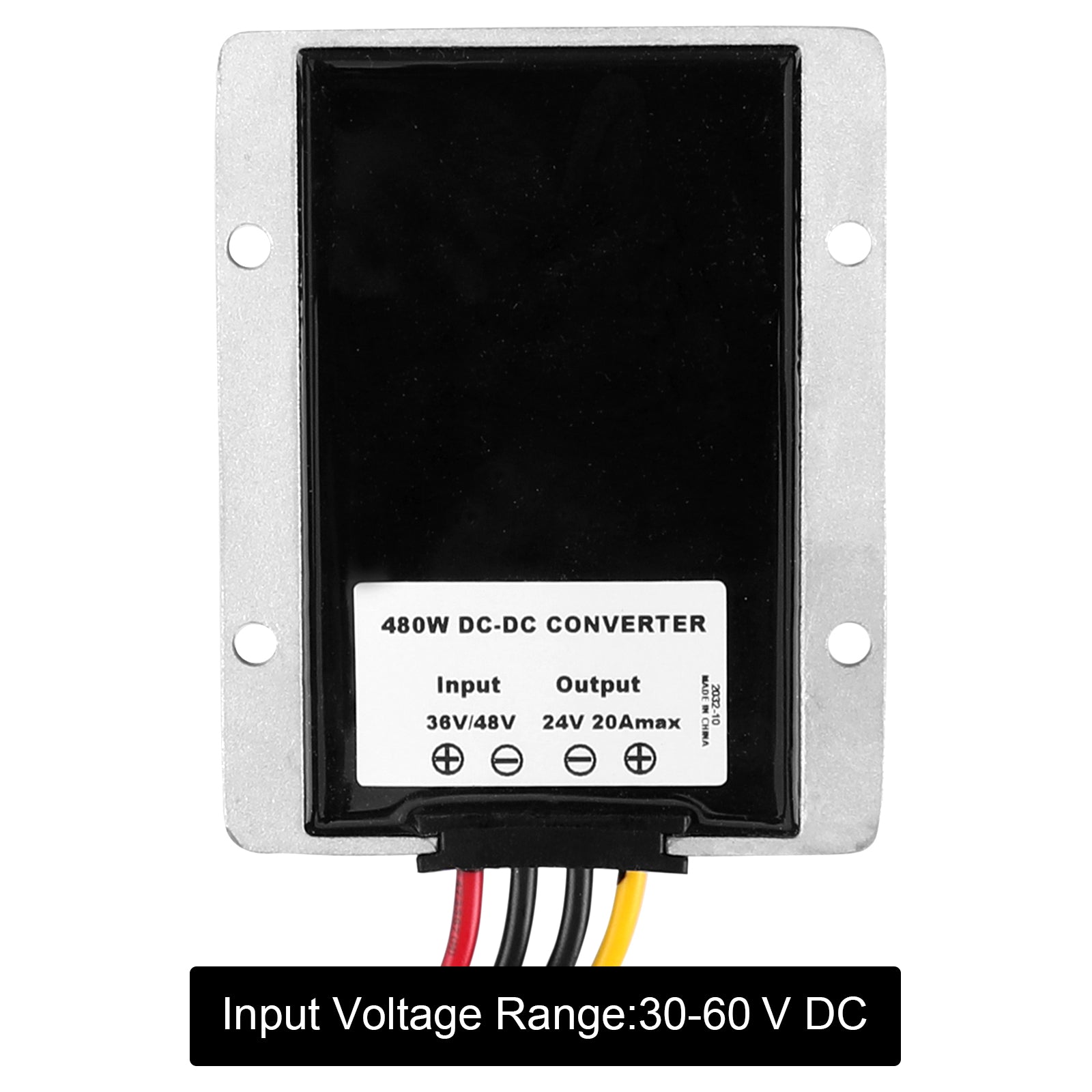 Régulateur de convertisseur de puissance abaisseur DC/DC étanche 48V à 24V 20A