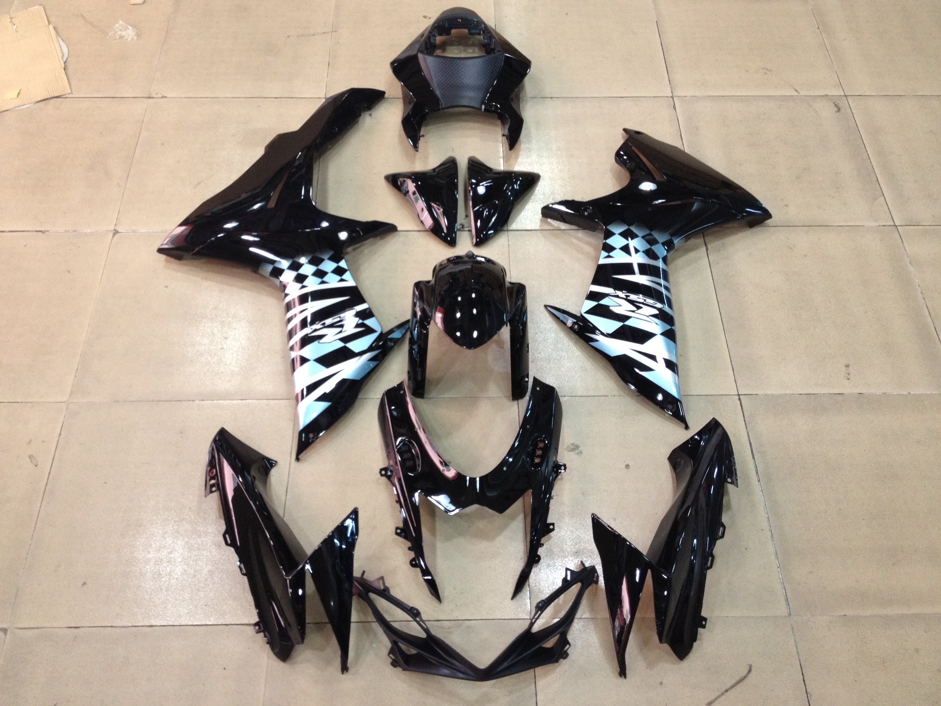 Generic Fit For Suzuki GSXR 600/750 (2011-2014) K11 Bodywork Fairing ABS Injection Molded Set 17 Style