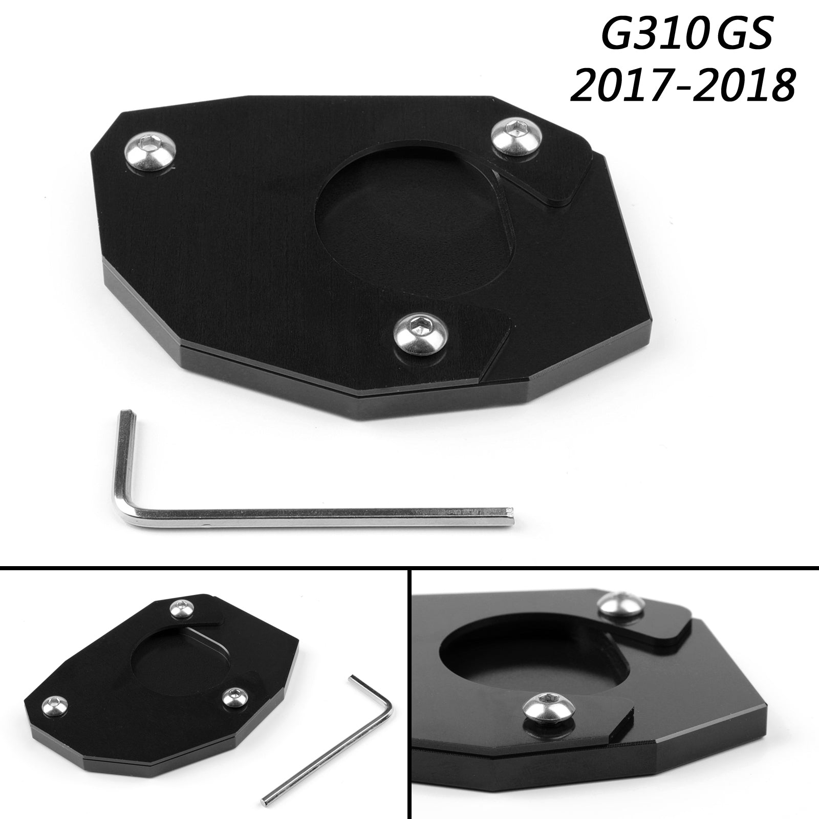 CNC Kickstand Side Plate Stand Extension Pad For BMW G31GS 217-18