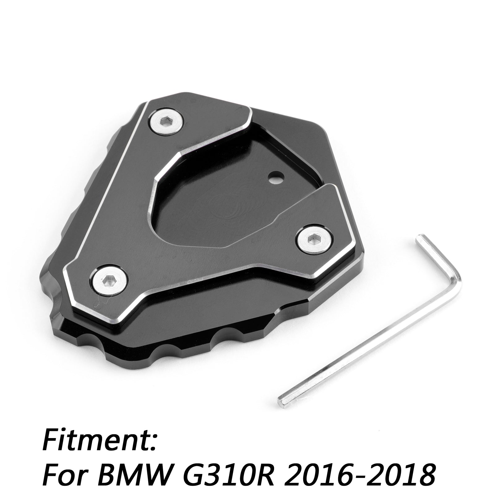 Extension de béquille latérale CNC, coussin de Base d'agrandissement pour BMW G310R 2016 – 2018 générique