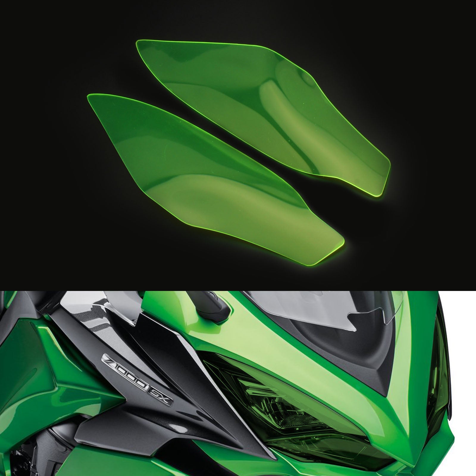 Koplamp Lensbescherming Geschikt Voor Kawasaki Ninja 1000 Z1000Sx 17-20 Rook Generiek