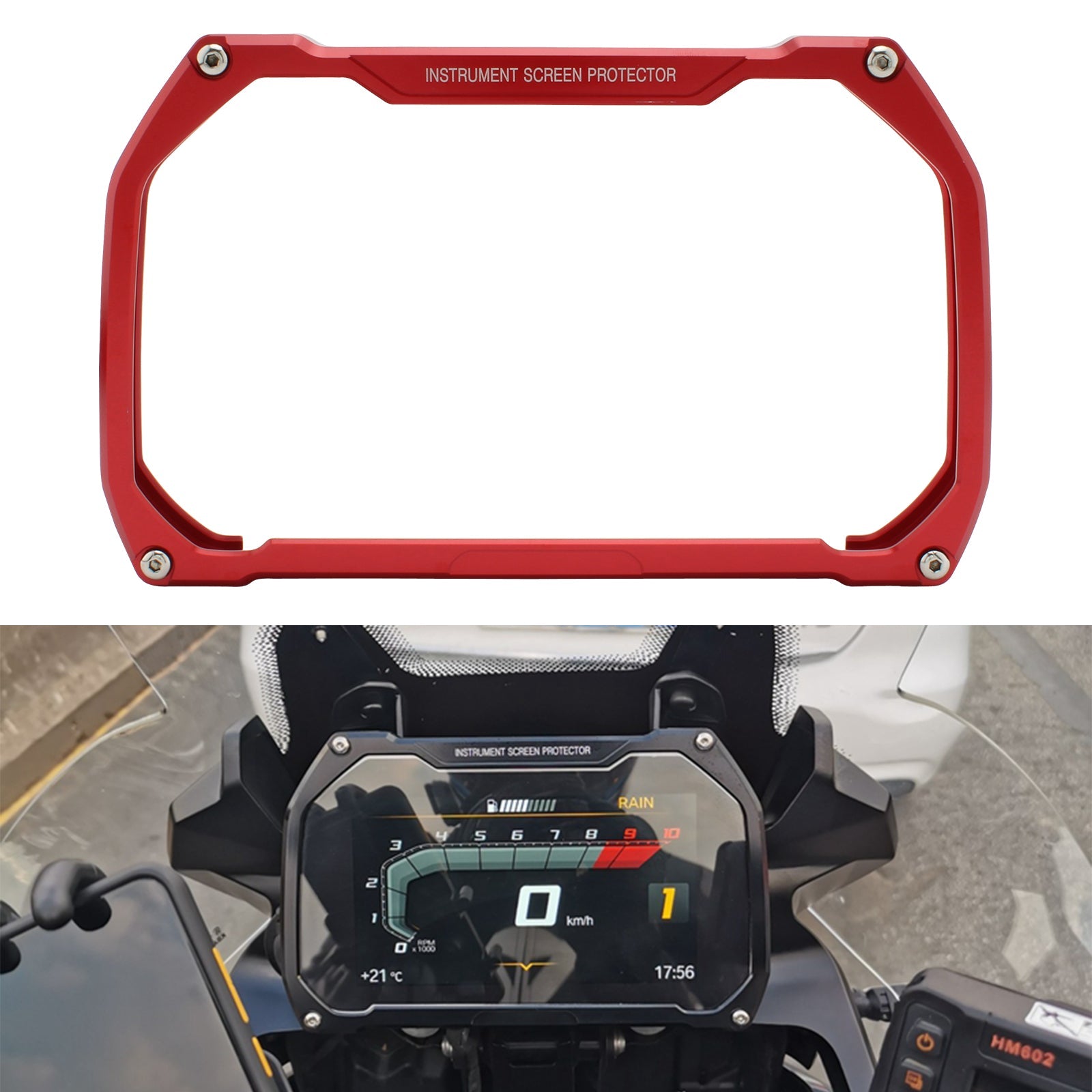 Snelheidsmeter Cover Guard Bescherm Zwart Fit Voor Bmw R1200Gs 18-20 R1250Gs 19-20 Rood Generiek