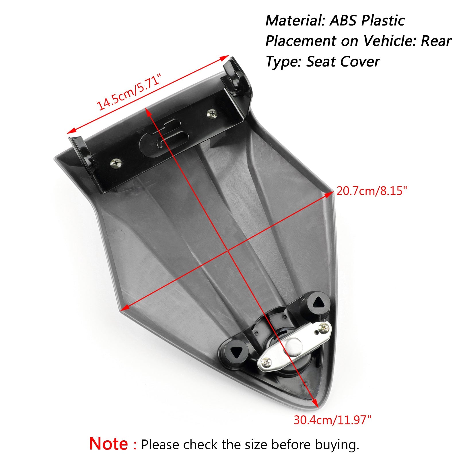 Couvercle de capot de siège arrière de passager en plastique ABS, pour BMW S1000RR K46 2015 – 2018 générique