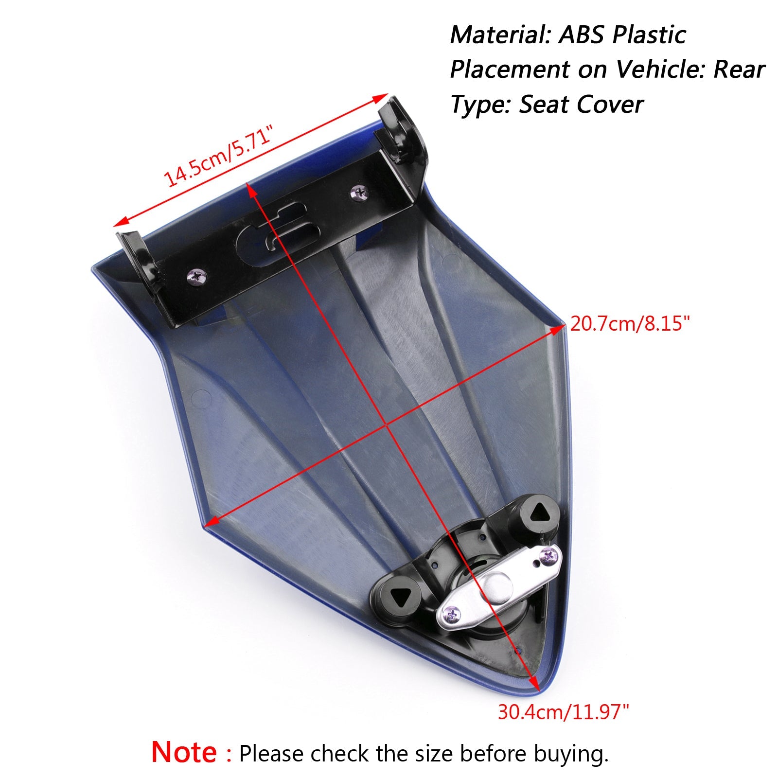 Couvercle de capot de siège arrière de passager en plastique ABS, pour BMW S1000RR K46 2015 – 2018 générique