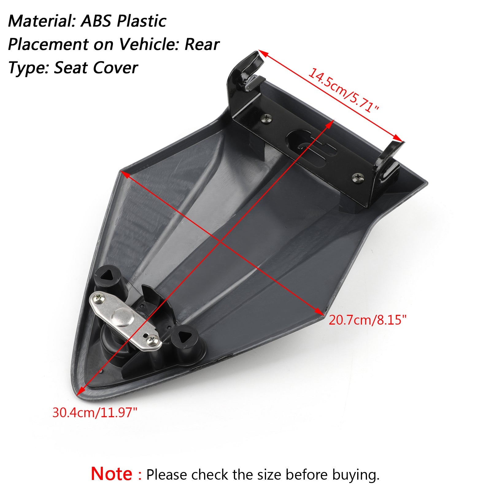 Couvercle de capot de siège arrière de passager en plastique ABS, pour BMW S1000RR K46 2015 – 2018 générique