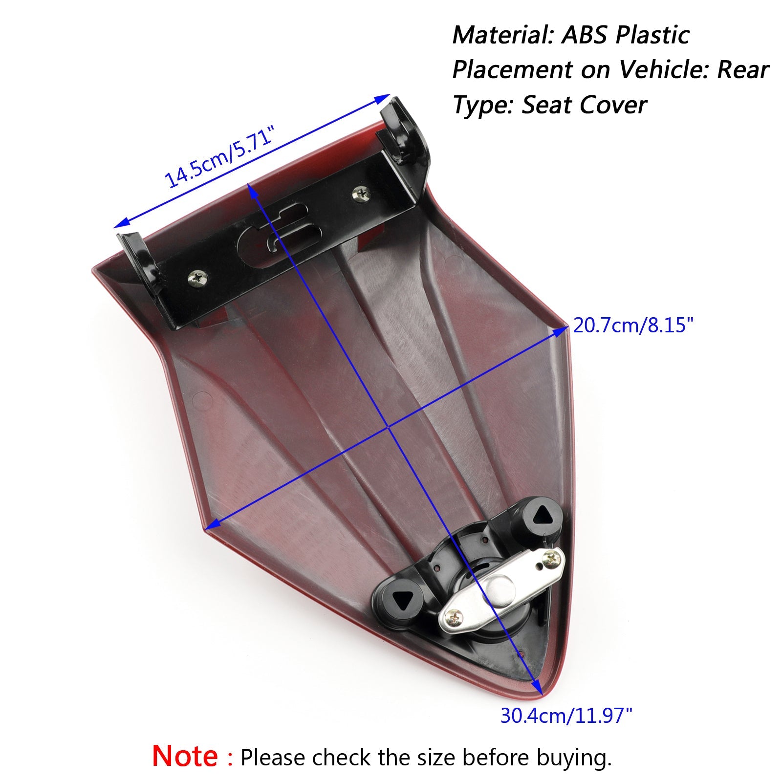 Couvercle de capot de siège arrière de passager en plastique ABS, pour BMW S1000RR K46 2015 – 2018 générique