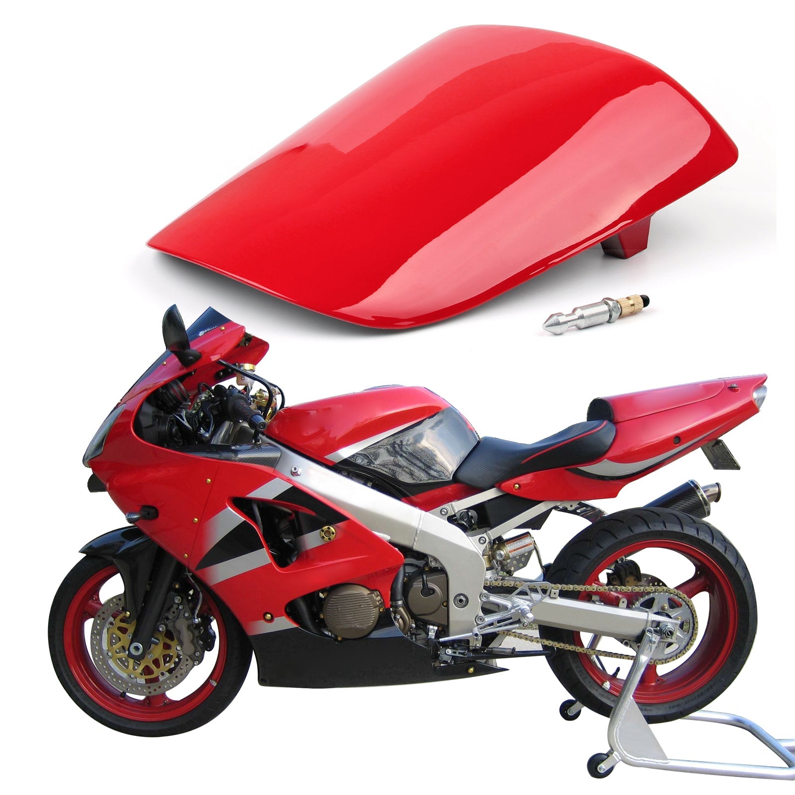 Capot de couverture de carénage de siège arrière pour Kawasaki ZX6R ZX 6R 2000-2002 2001 générique