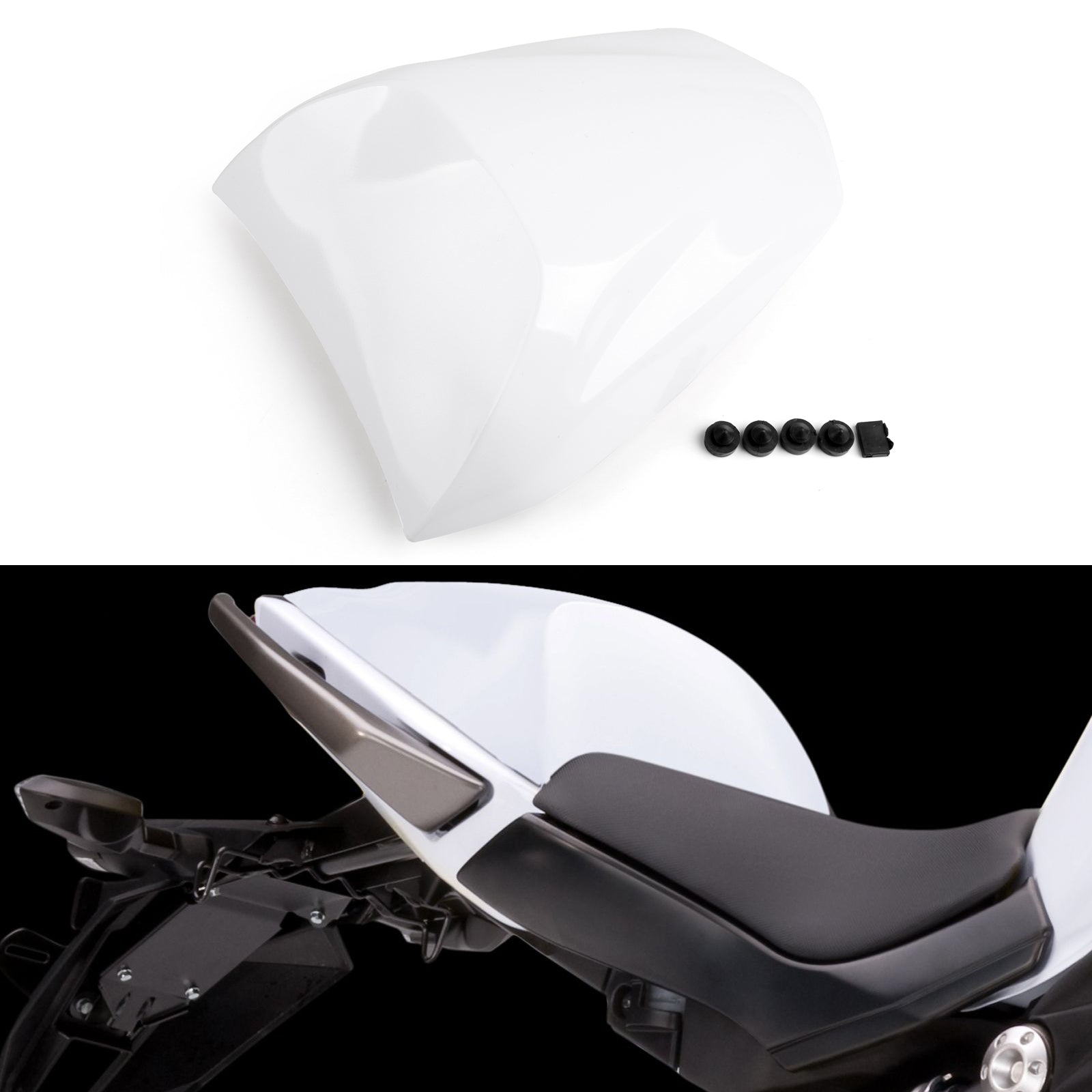 Rear Pillion Passenger Seat Cover Cowl For Kawkasaki NINJA 650 ER6F ER6N 400 Generic