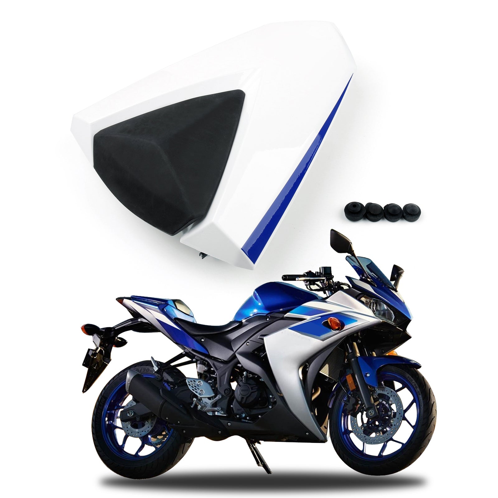 ABS Achterbank Cover kap Voor Yamaha YZF R25 2013-2023 R3 2015-2021 MT-03 2014 Generieke