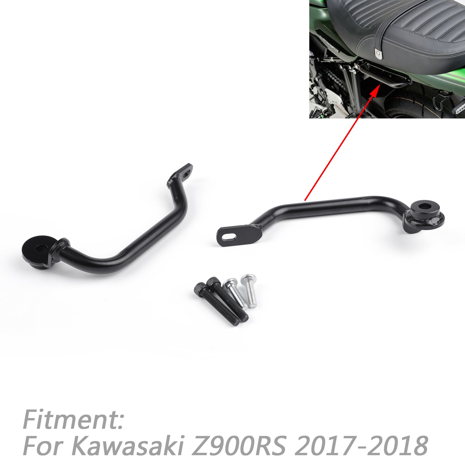 Passenger Rear Seat Handle Grab Bar Hand Rail For Kawasaki Z900RS 2017-18 Generic