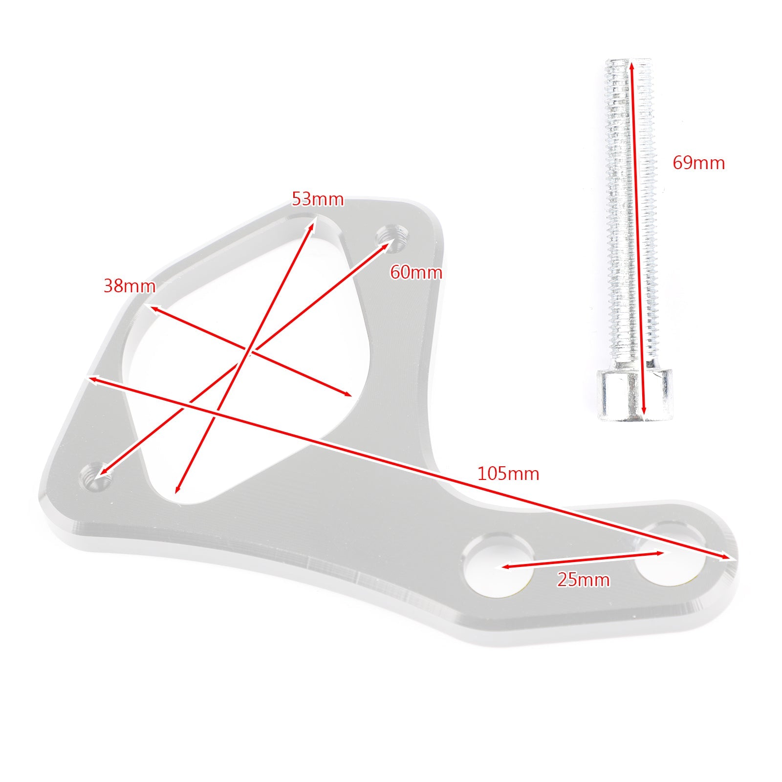 Support de relocalisation de clé d'allumage CNC adapté pour Triumph Bonneville T100 Thruxton générique