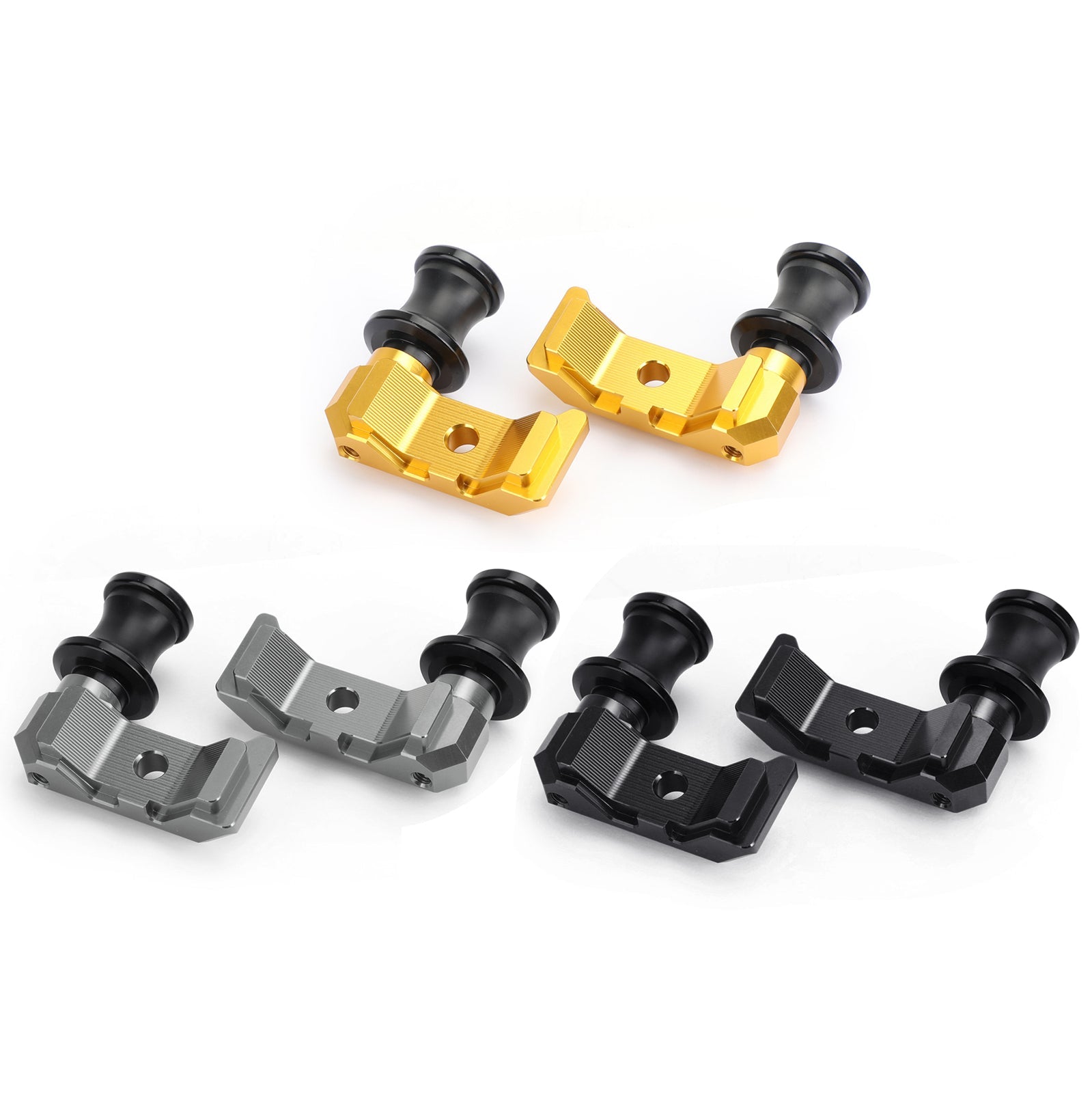 CNC Chain Adjuster Block W/Swingarm Spools Slider For YAMAHA MT-07 FZ-07 14-18