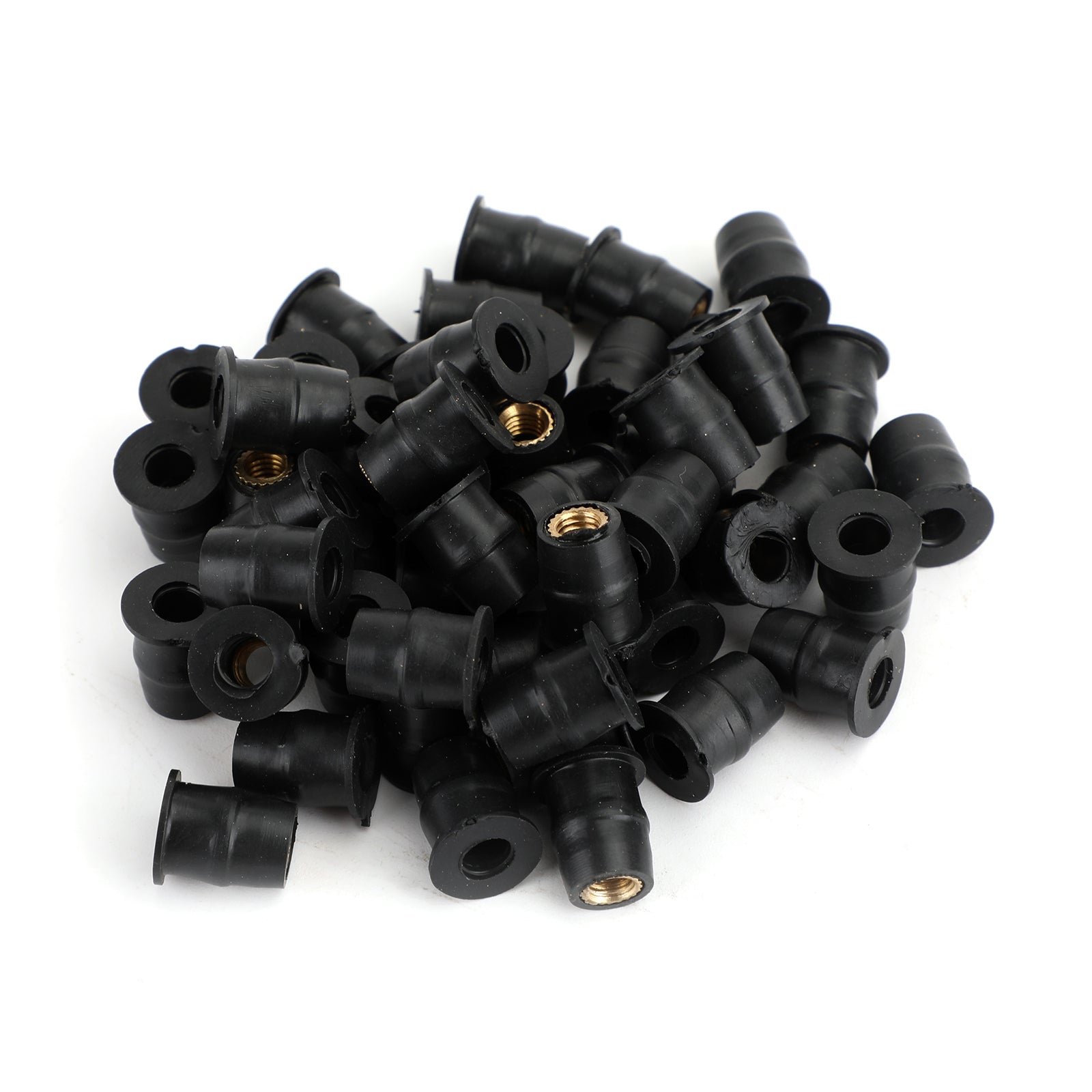 50 Quantity 10-32 M5 Rubber Well Nut Windscreen & Fairing 3/8 Wellnuts - 5mm