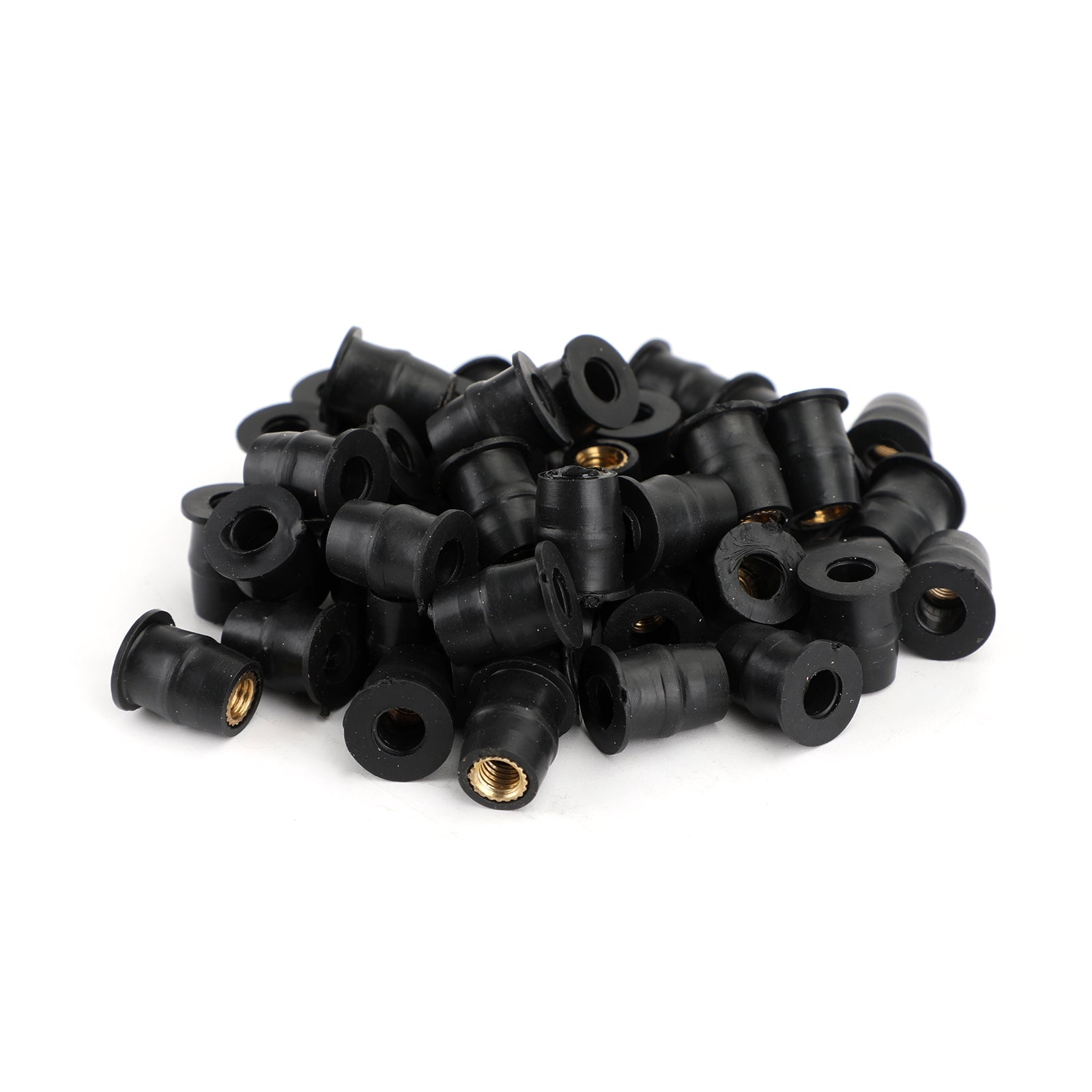 50 Quantity 10-32 M5 Rubber Well Nut Windscreen & Fairing 3/8 Wellnuts - 5mm