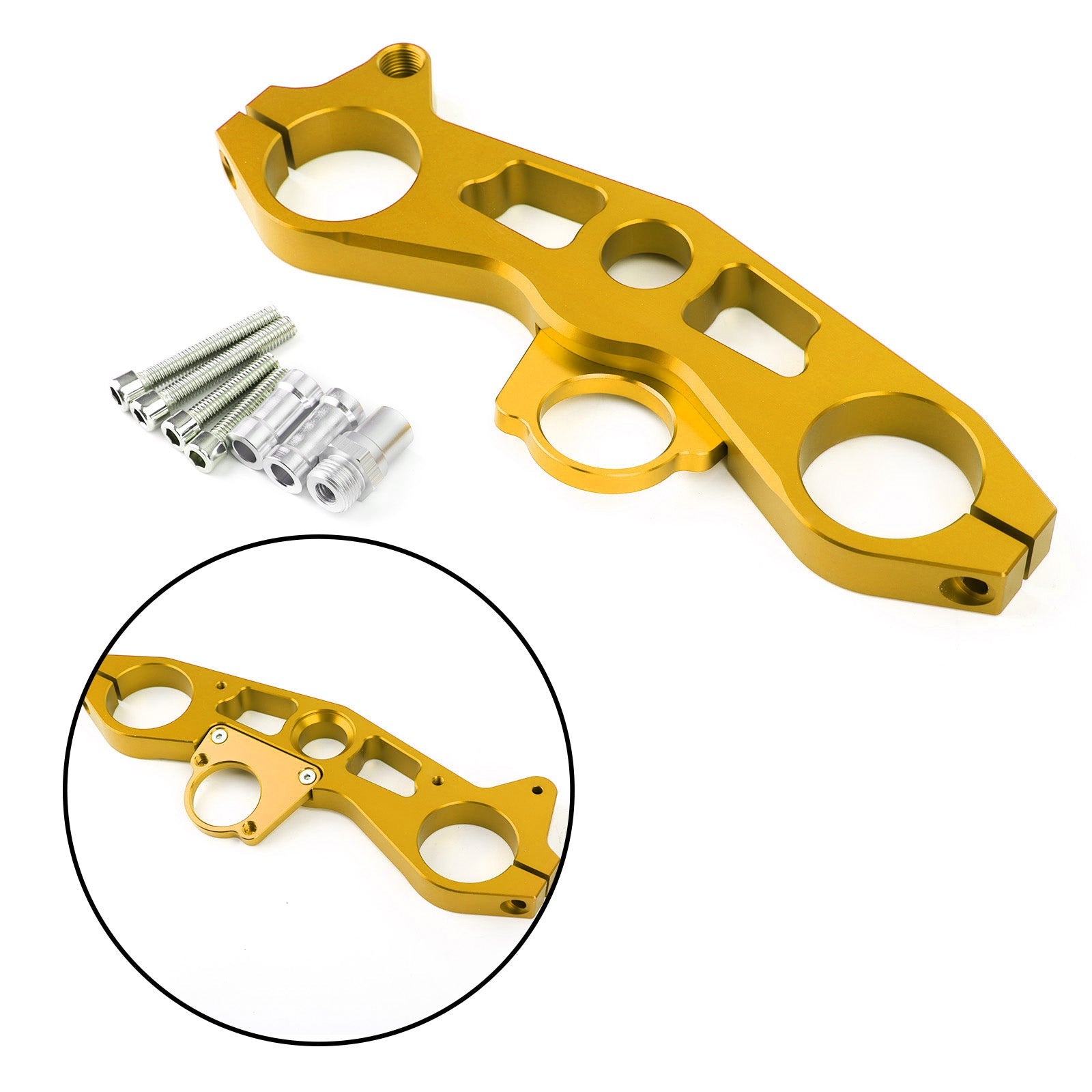 Verlagen van de Triple Tree Front End Upper Top Clamp voor Kawasaki ZX6R 2009-2012 Generiek