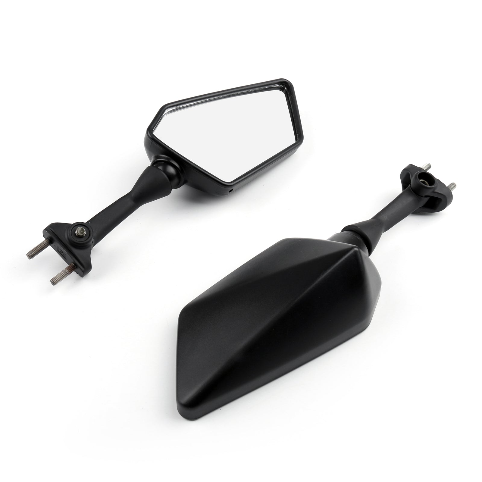 Black Left Right Rear View Mirrors For KAWASAKI NINJA 250R EX250 2008-2013 Generic