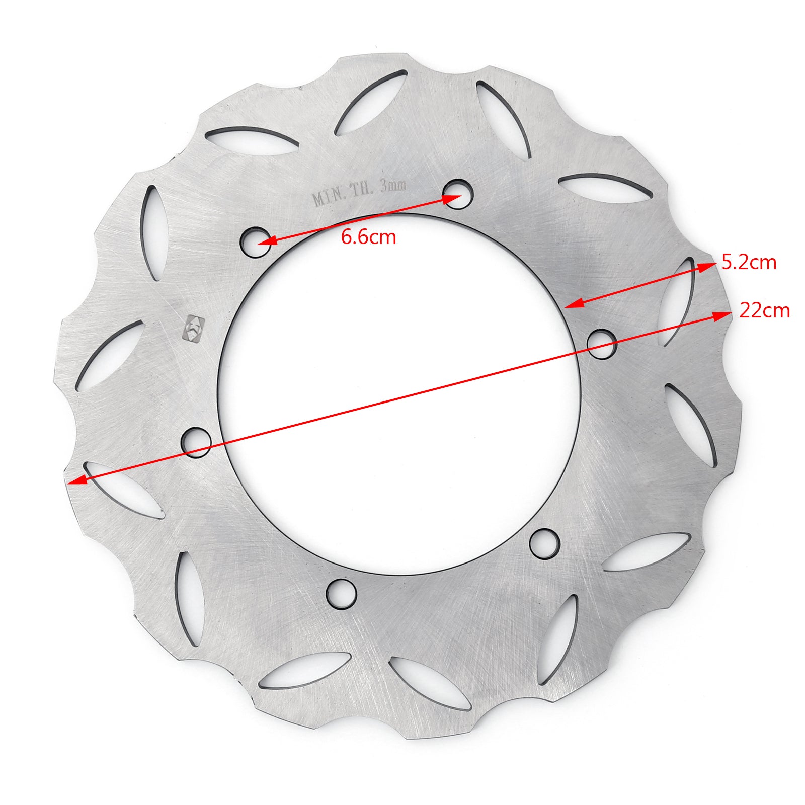 Rotor de disque de frein arrière, pour Yamaha YZF R6 YZF 600 R ?R6? 99-02 YZR 1000 R1 02-03 générique