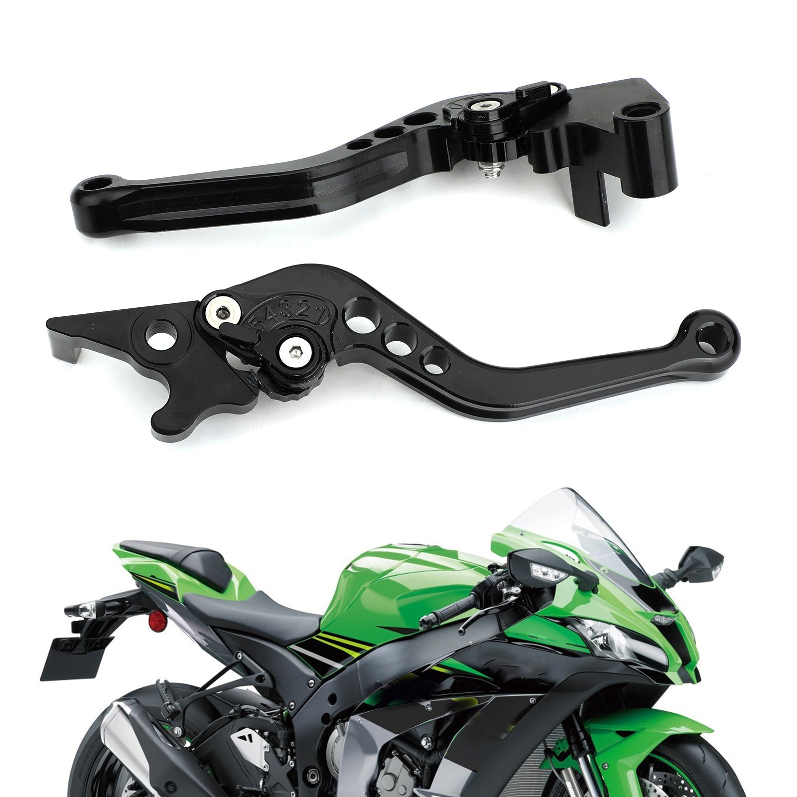 Remkoppelingshendels voor Kawasaki Ninja 250 300 zilver generiek