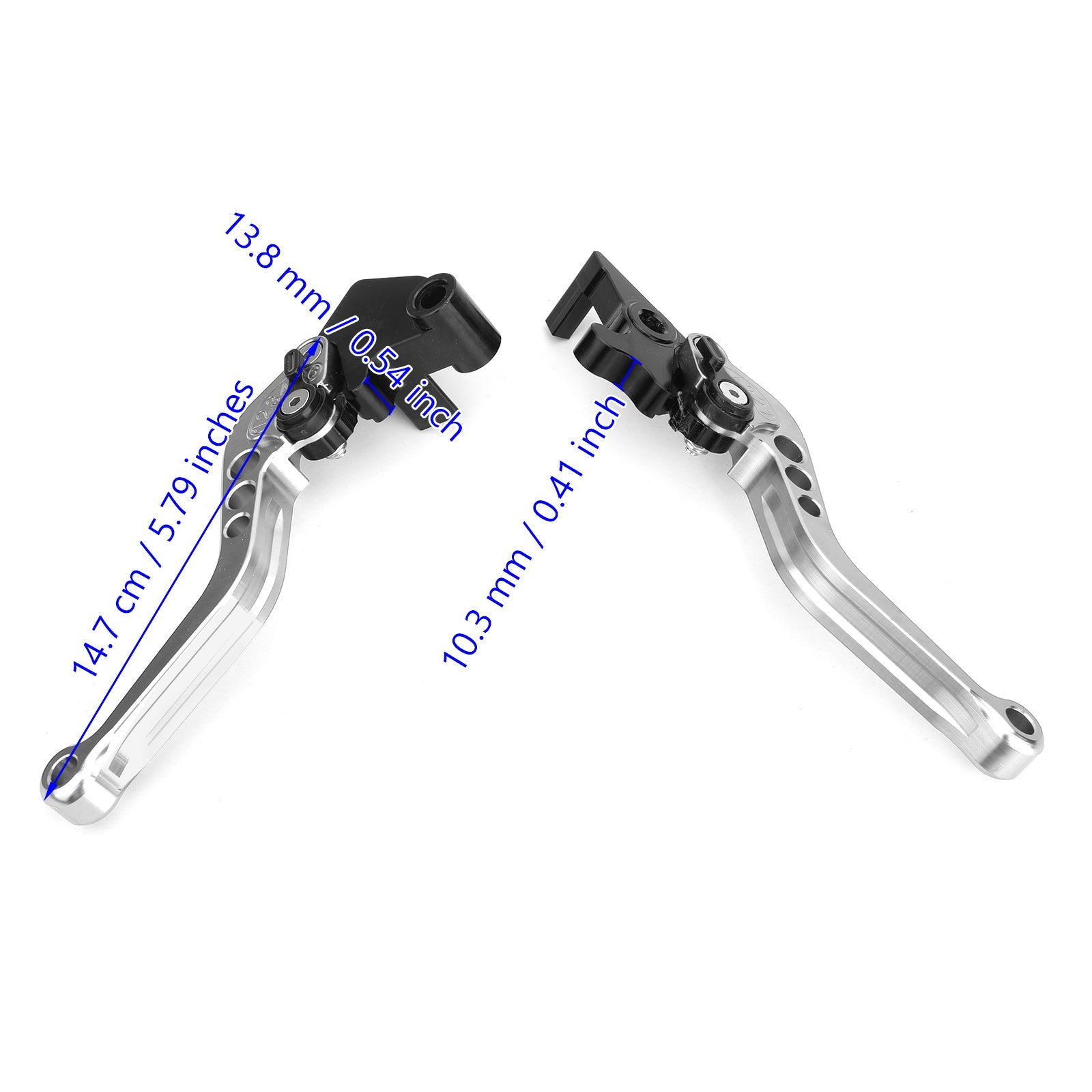 Brake Clutch Levers For Kawasaki Ninja 250 300 Silver Generic