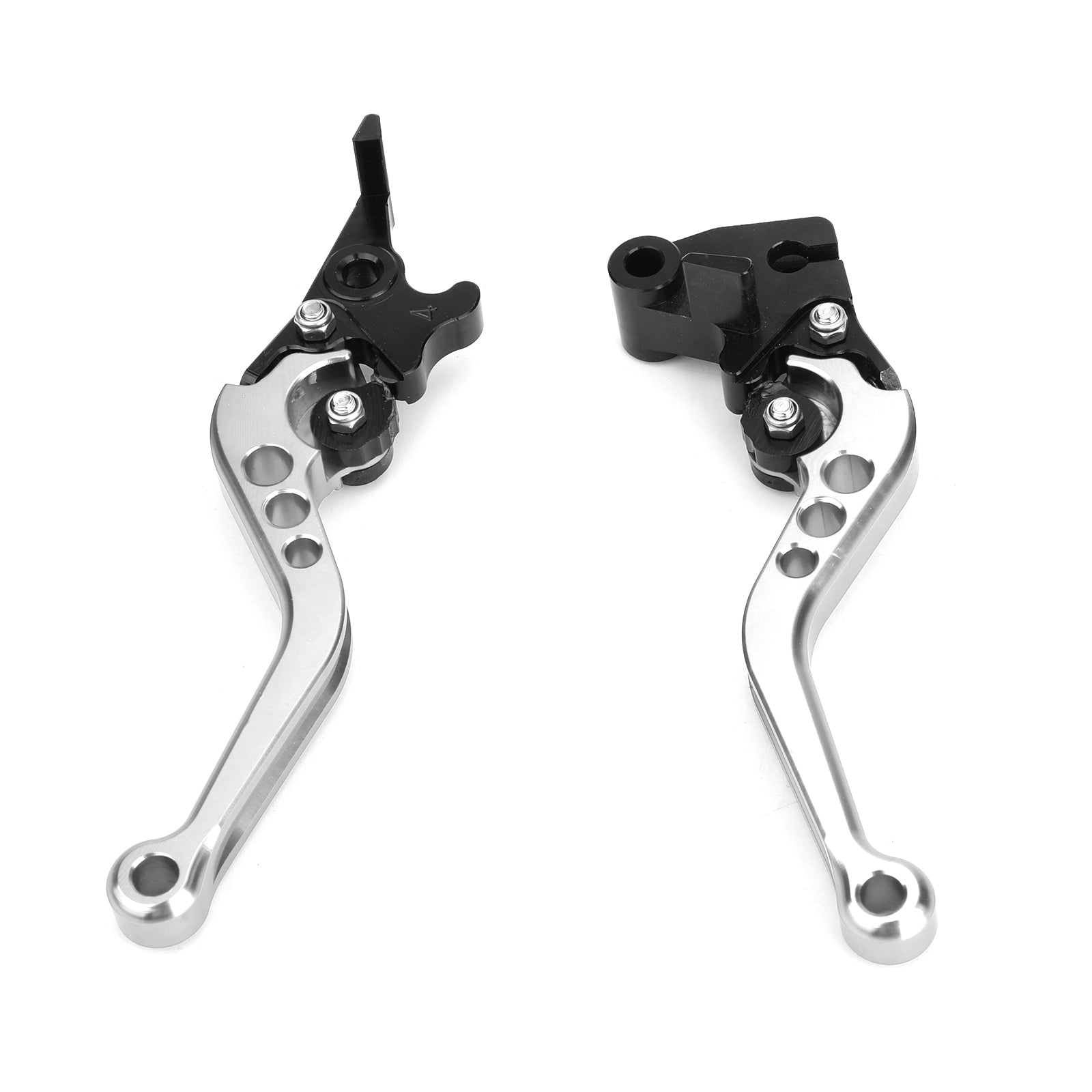 Leviers de frein et d'embrayage pour Kawasaki Ninja 250 300 Argent générique