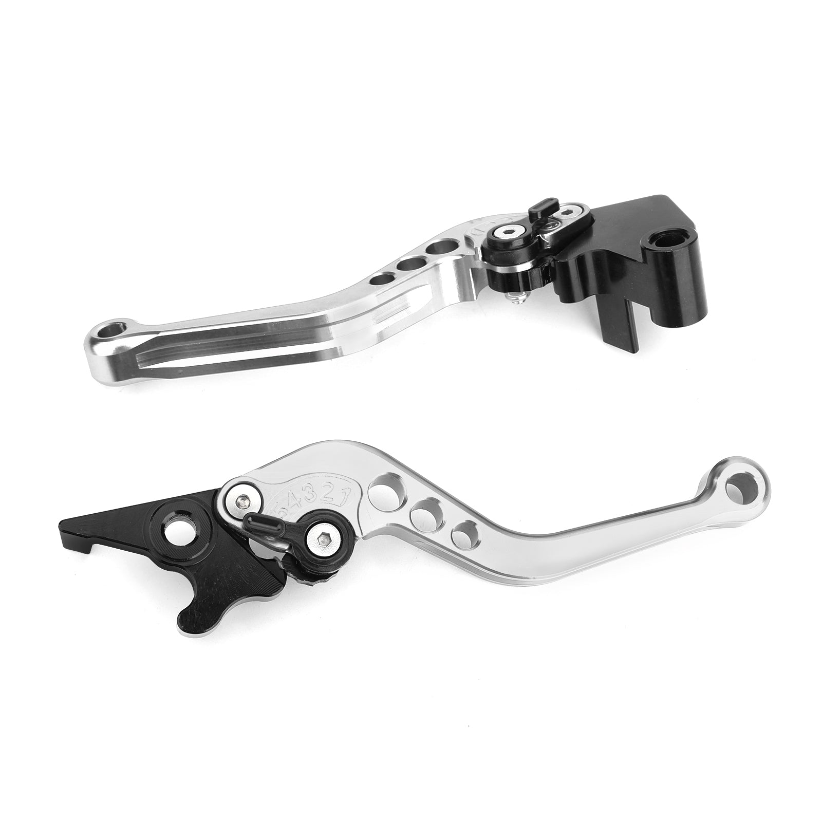 Leviers de frein et d'embrayage pour Kawasaki Ninja 250 300 Argent générique