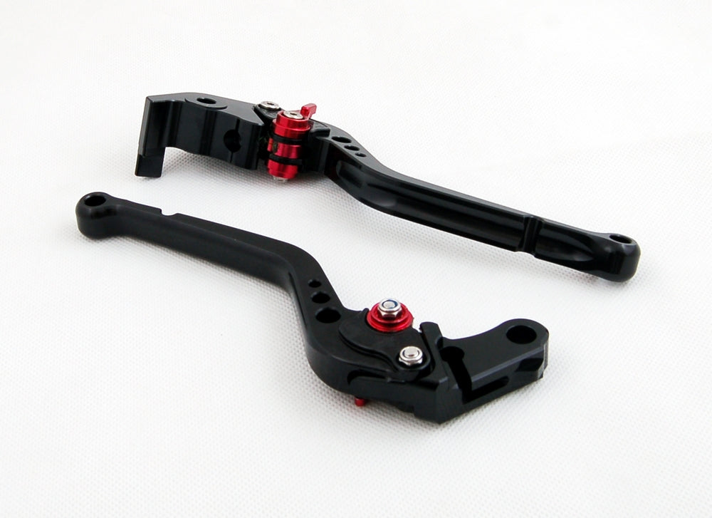 Long Brake Clutch Levers For Yamaha YZF R6 05-14 YZF R1 04-08 R6S Black Generic