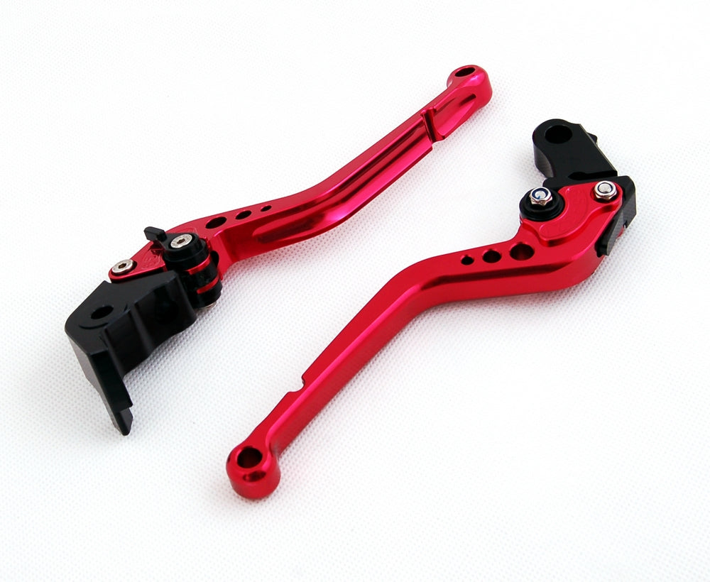 Long Brake Clutch Levers For Yamaha YZF R6 05-14 YZF R1 04-08 R6S Black Generic