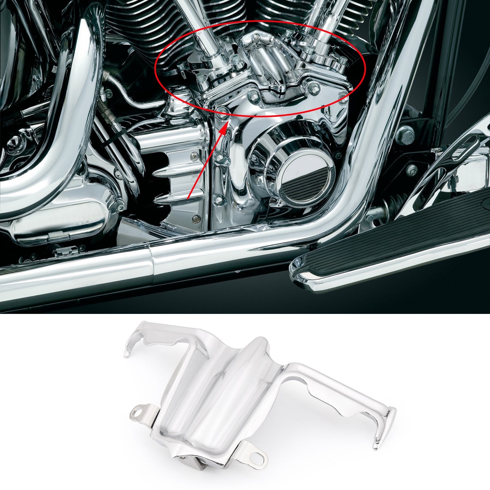 Chrome Tappet Lifter Block Accent Cover For Harley Twin Cam 02-16 Road King