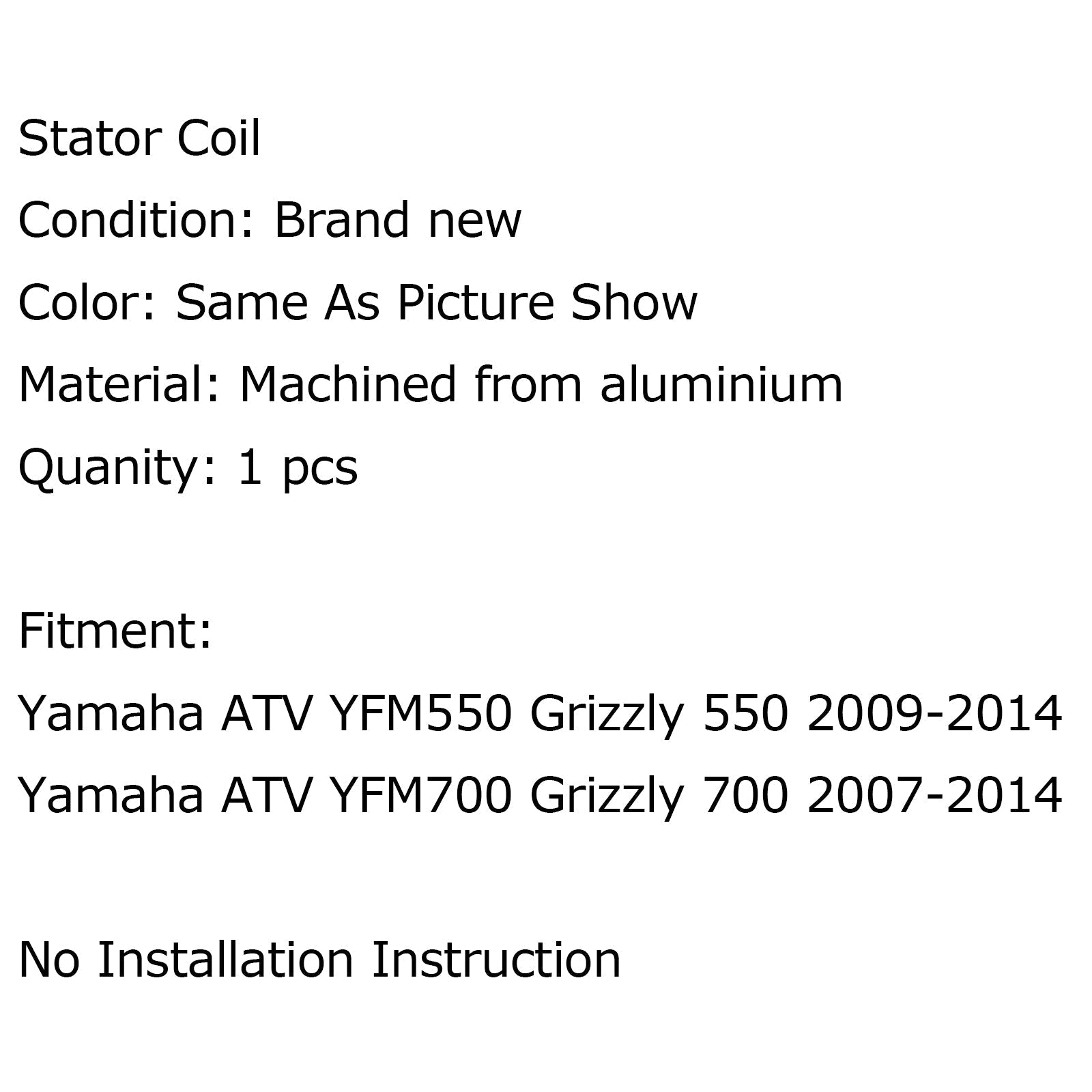 Statorgenerator Geschikt voor Yamaha YFM GRIZZLY 550/700 07-21 KODIAK 700 2019-2021 Generiek