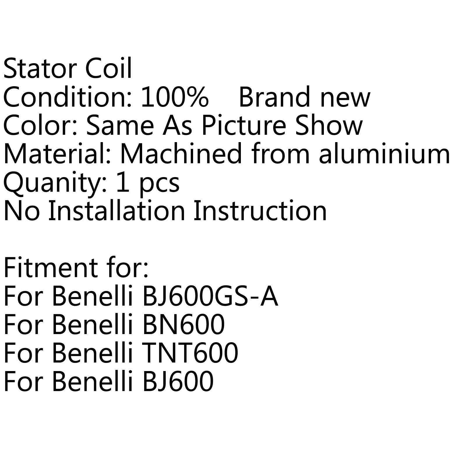 Bobine de Stator de générateur magnéto pour Benelli BJ600GS-A BN-600 TNT-600 BJ-600 générique