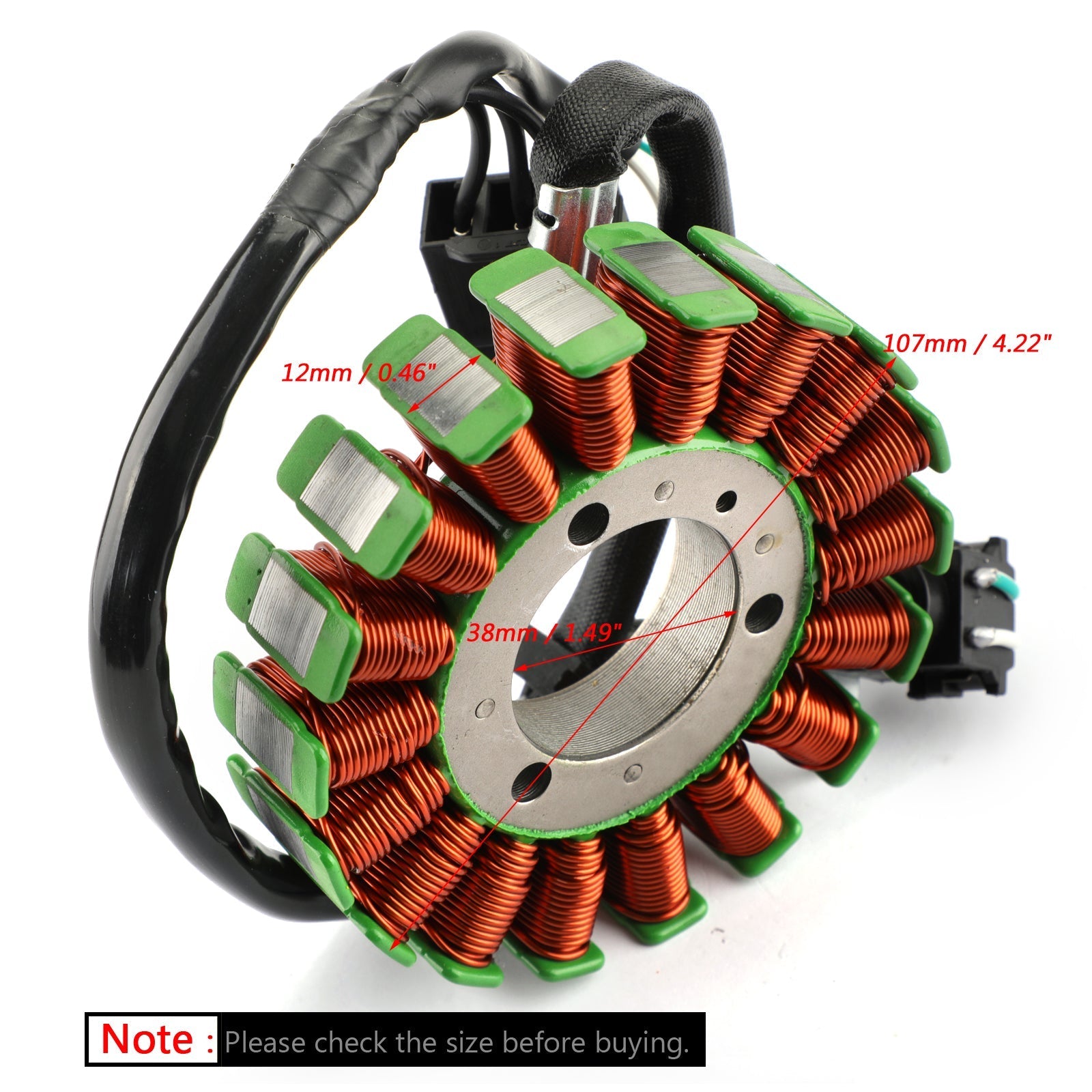 Generator Stator Coil 18 Polen Voor Kawasaki EX300 EX250 Ninja 13-17 ER250 ER300 Generiek