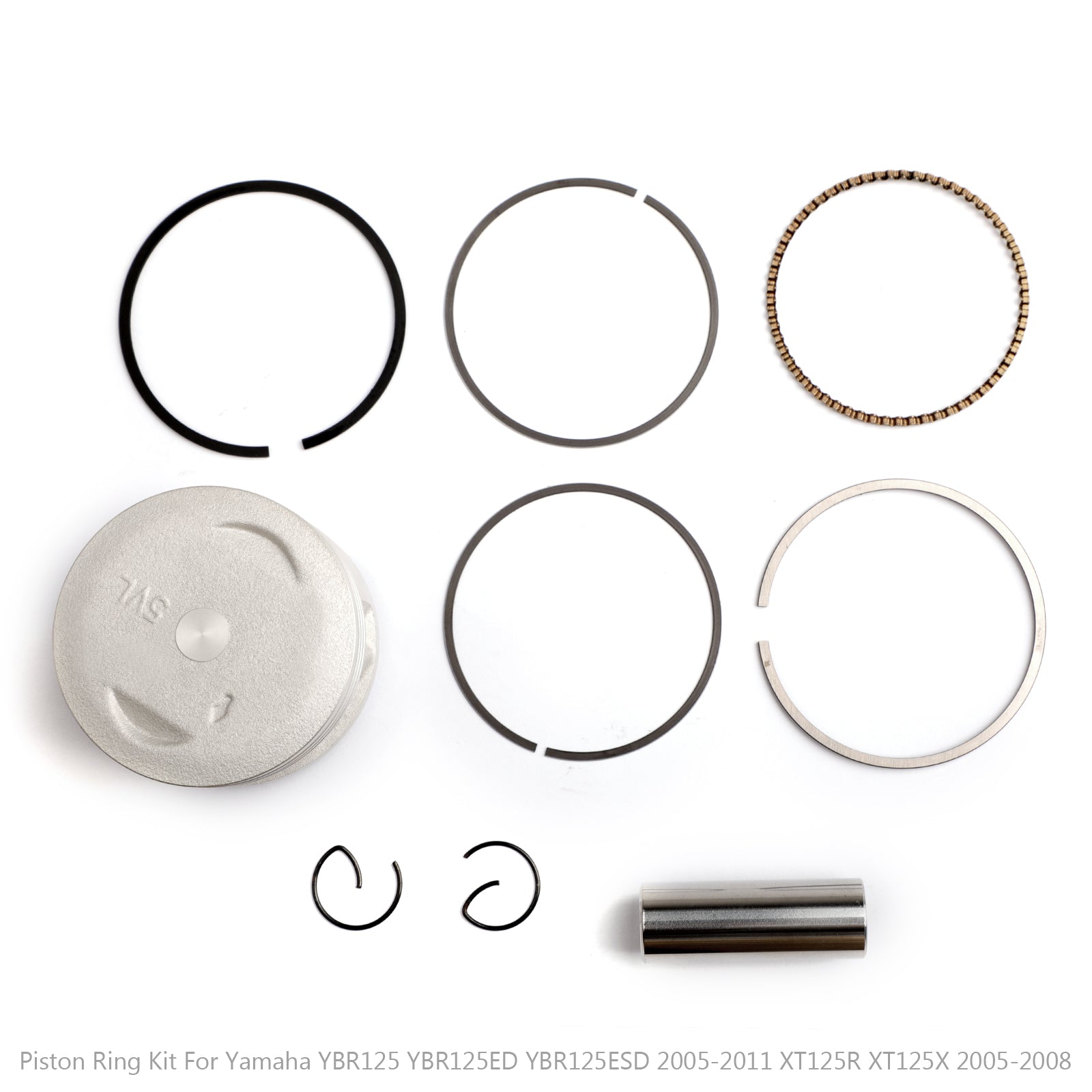 2014 Yamaha YBR125 YBR125ED Piston Ring Kit 5VL-E1631-00 5VL-E1631-10 Generic