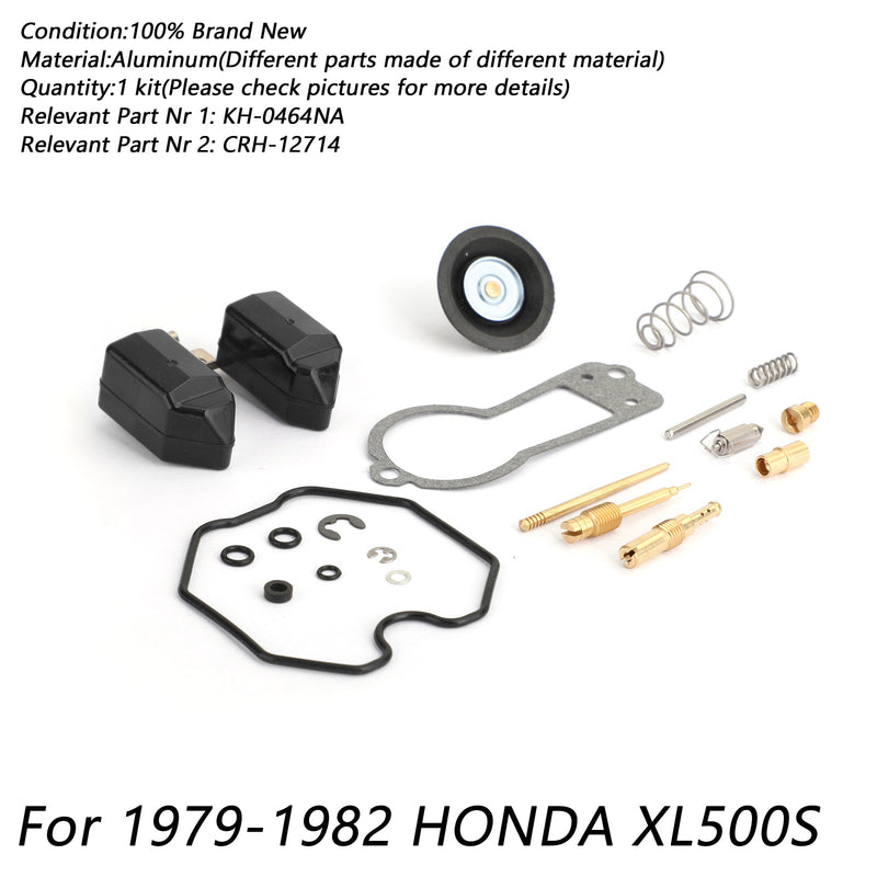 Carburetor Repair Rebuild Kit For 1979-1982 1980 81 HONDA XL500 XL500S XL 500 S Generic