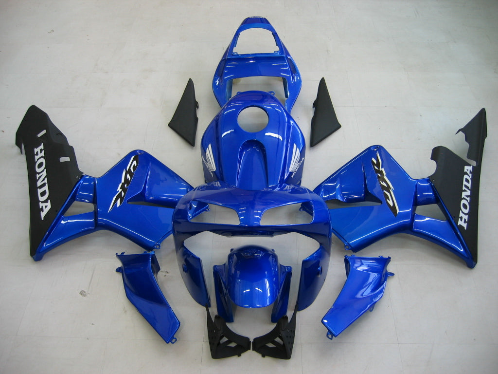 2003-2004 CBR600RR carrosseriekuip blauw ABS spuitgegoten kunststoffen set algemeen